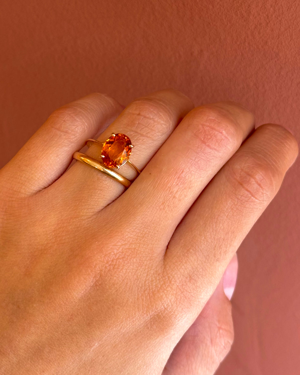 Citrine Cocktail Ring 2.15 carats & Gold "Francine"