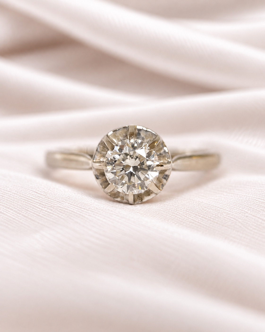 Bague Solitaire Diamant 0.86 carat I/VS "Nicole"