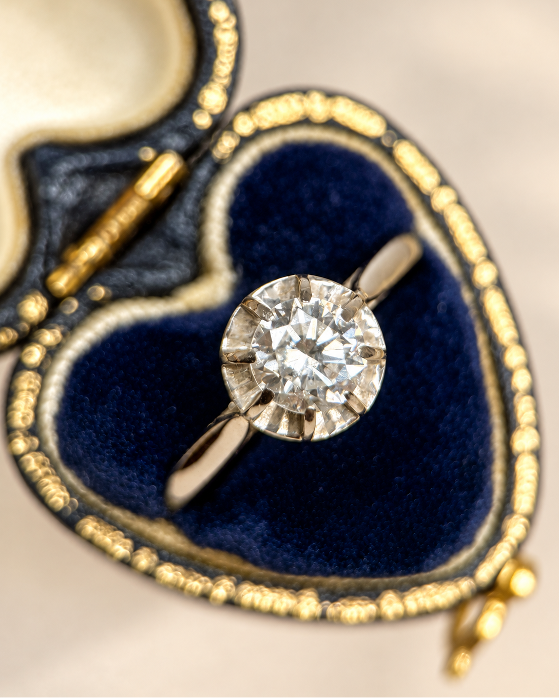 Bague Solitaire Diamant 0.86 carat I/VS "Nicole"