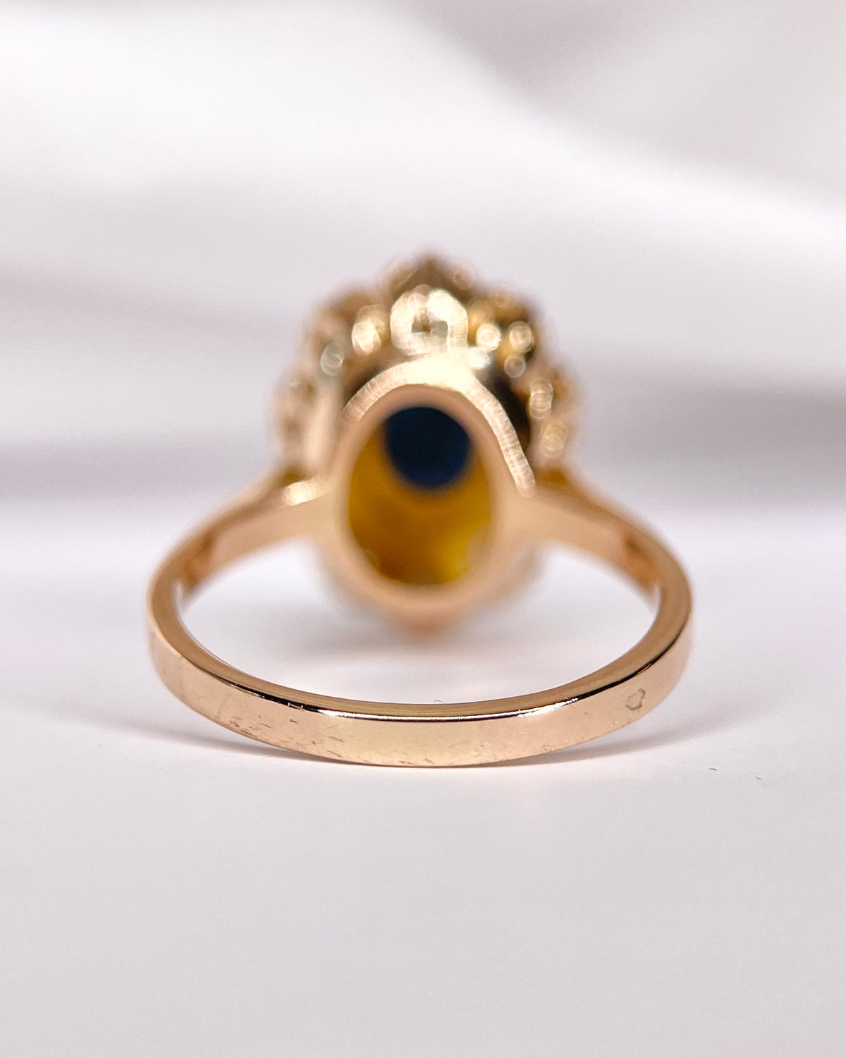 Bague Marguerite Saphir 1.75 carat & Diamants 0.70 carat 6,14g "Mariette"