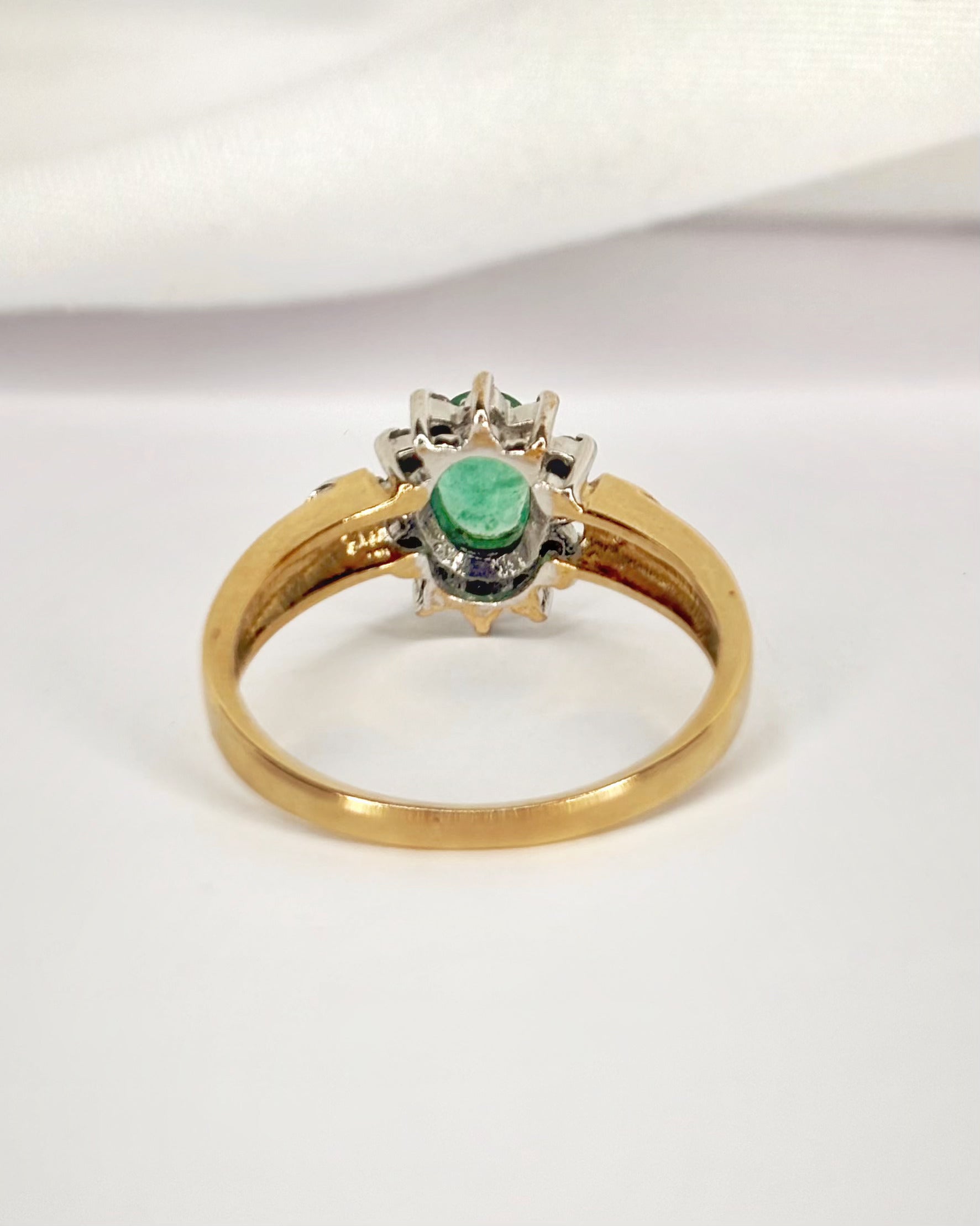 Bague Marguerite Émeraude & Diamants "Donna"