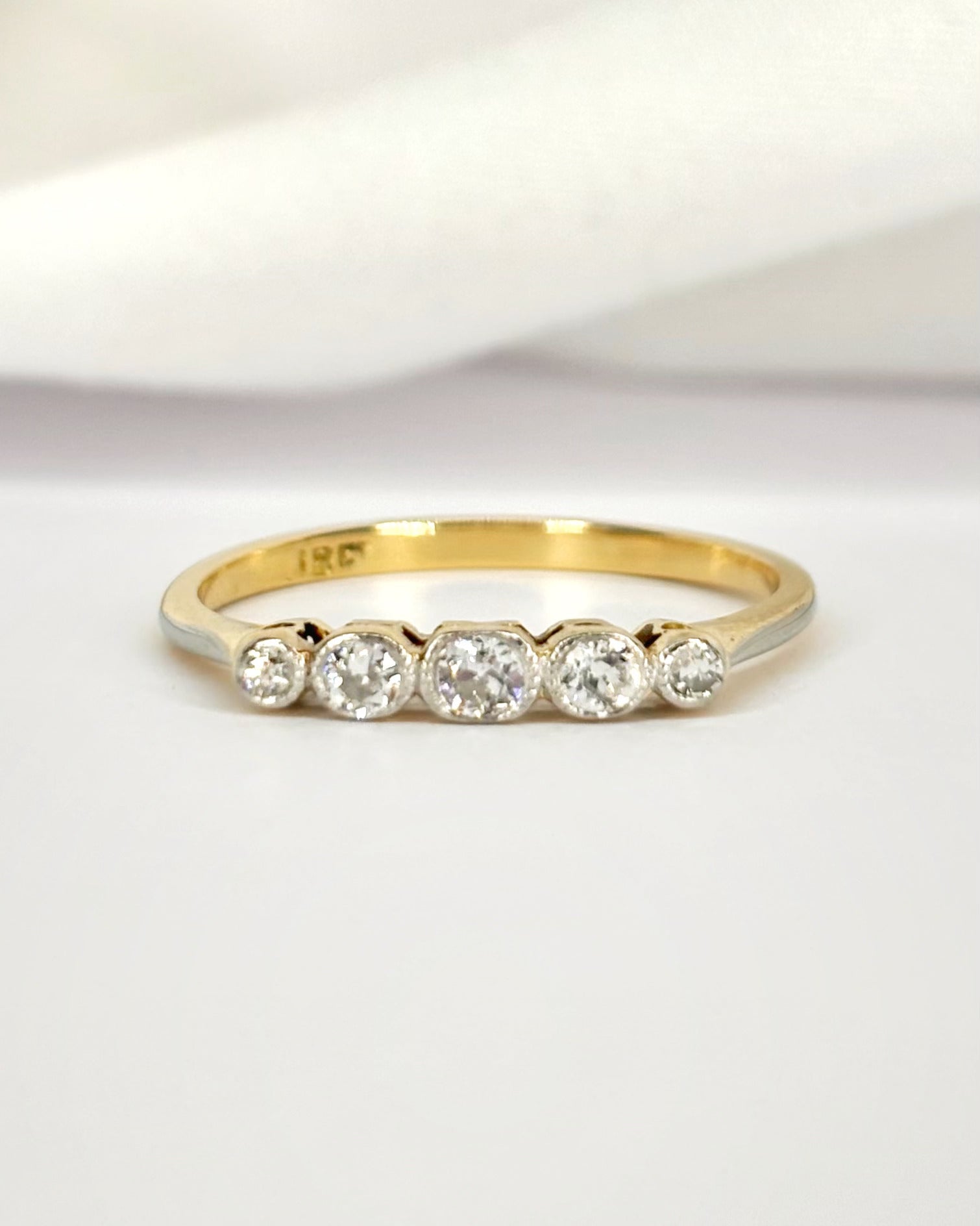 Bague Rivière Diamants 0.25 carat "Léna"
