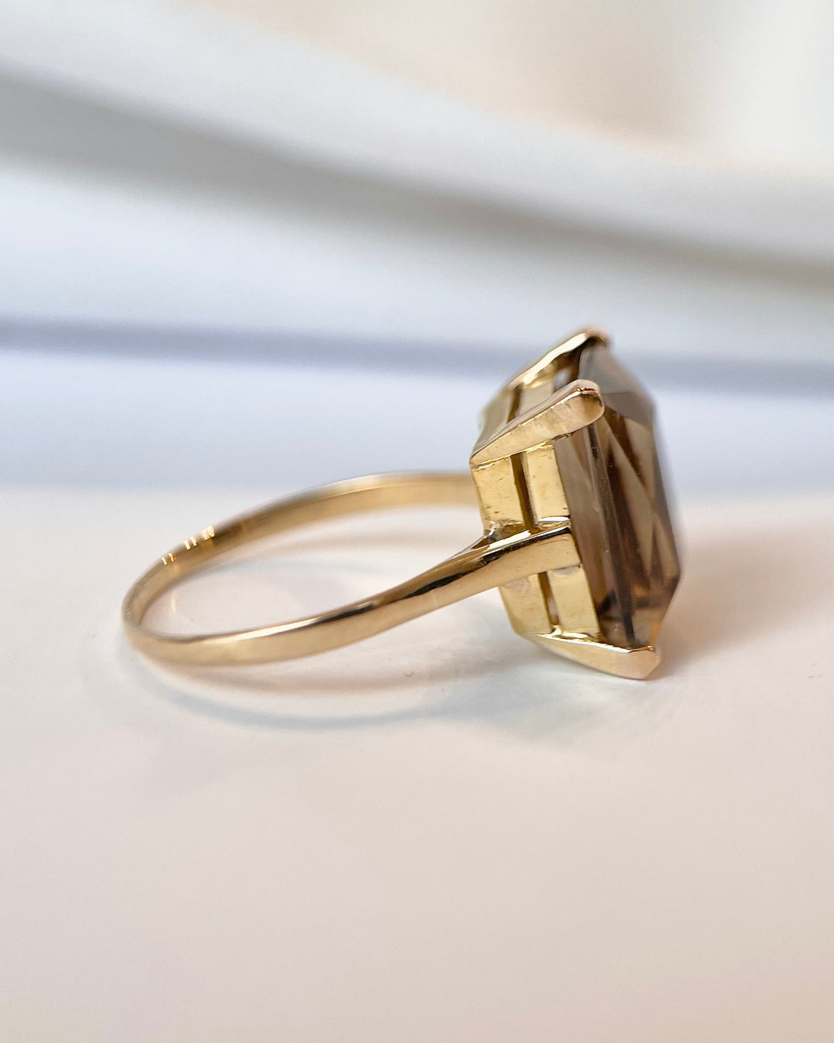 Bague Cocktail Quartz Fumé 4.92 carats "Elodie"