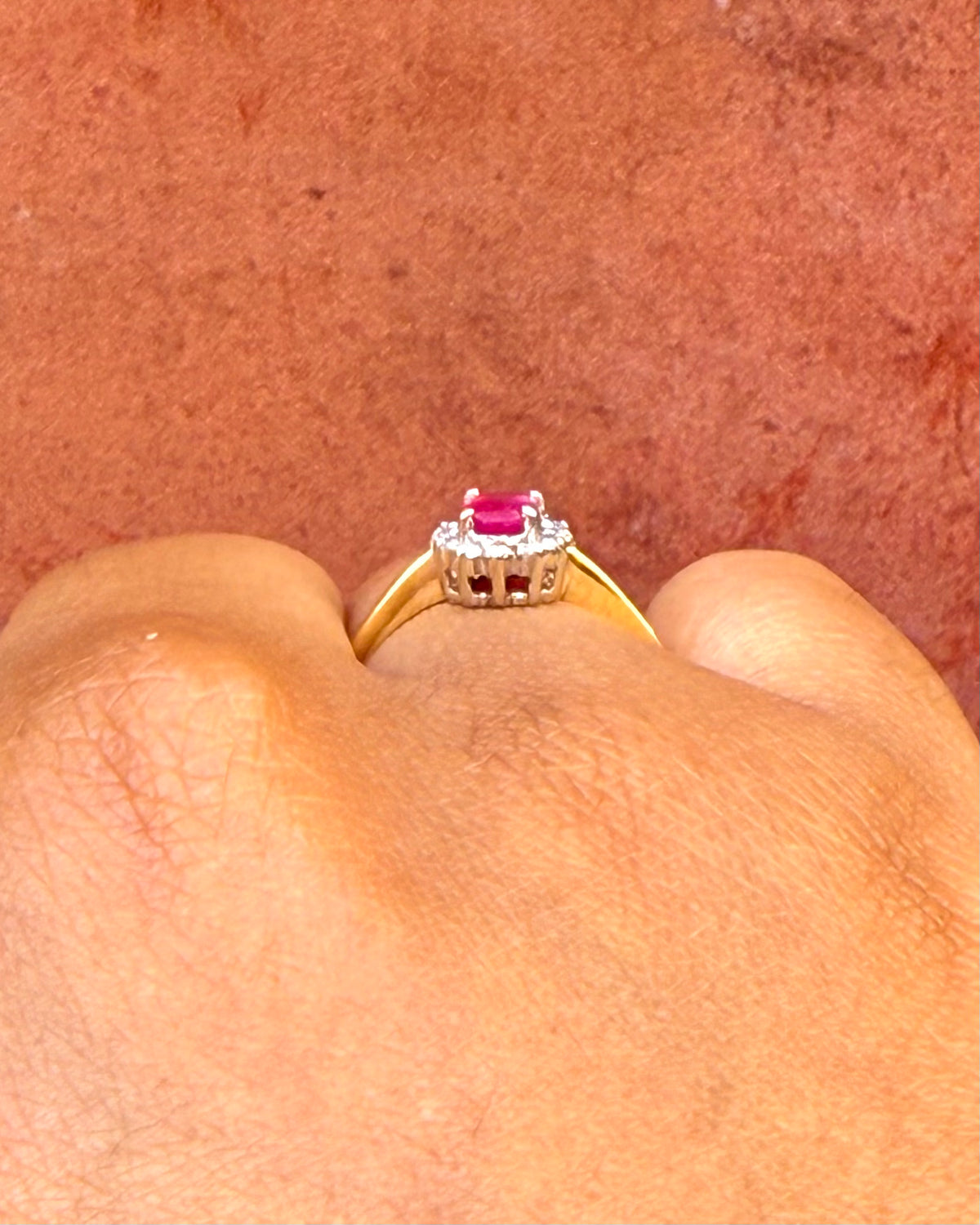 Bague Marguerite Rubis 0.50 carat & Diamants "Eve"