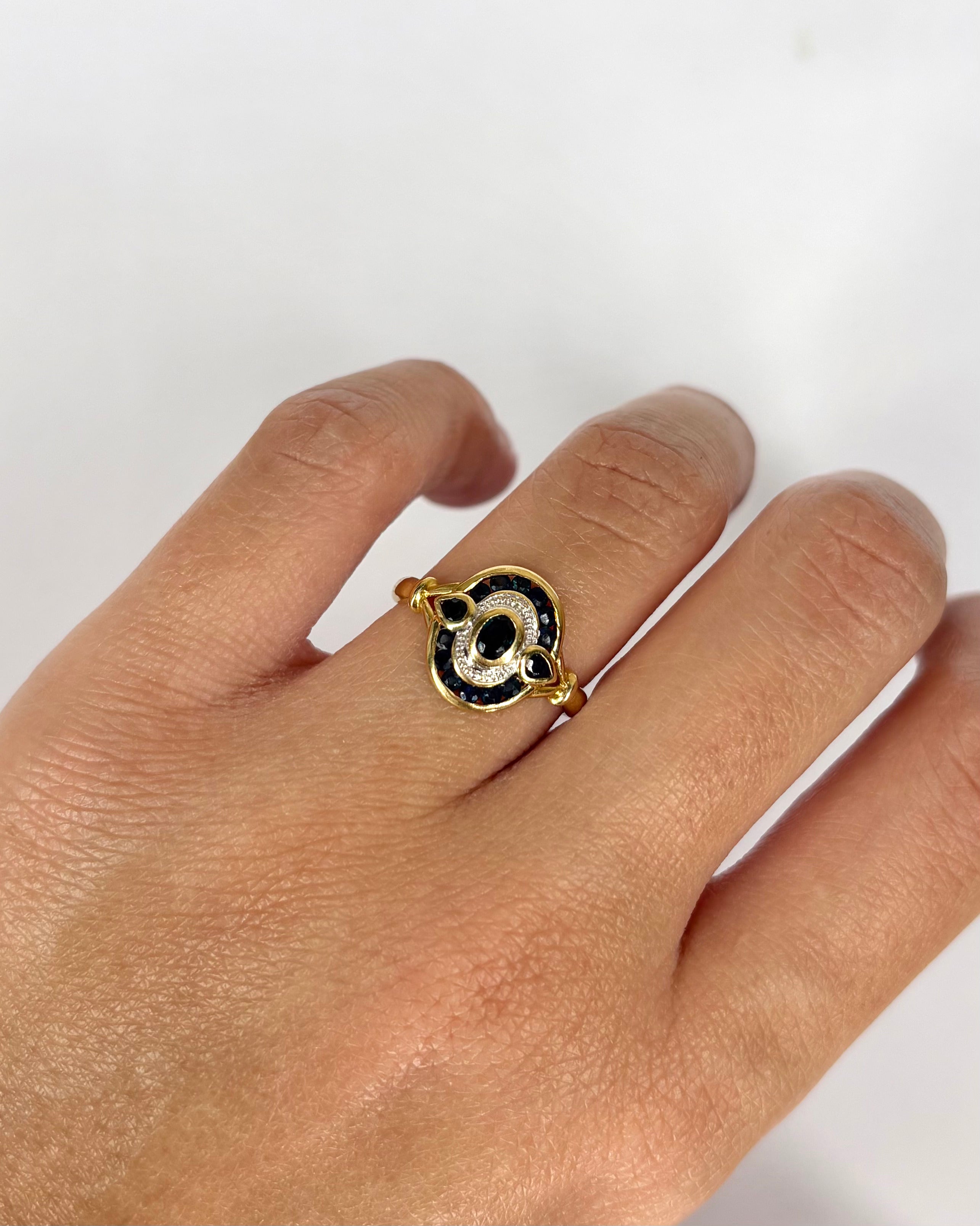Bague Art Déco Saphirs 0.61 ct "Julia"