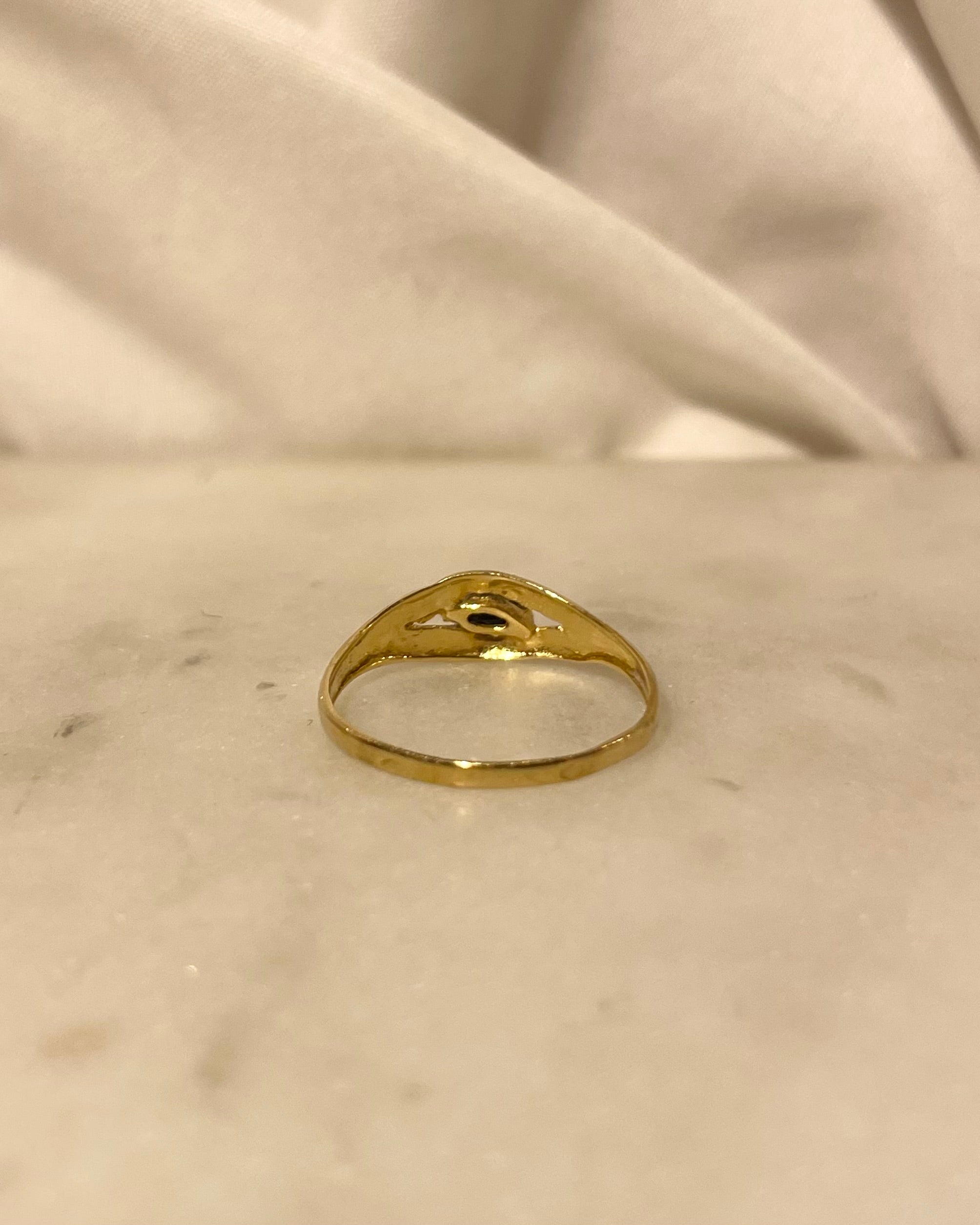 Bague Vintage Jonc Saphir "Marnie"