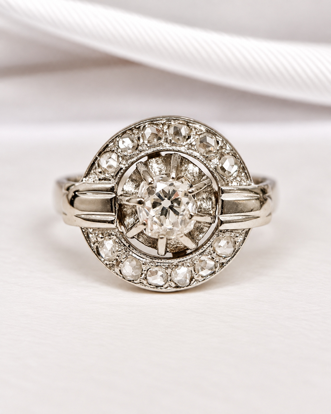 Art Deco Diamond Ring 0.84 carat 4.74g "Annie"