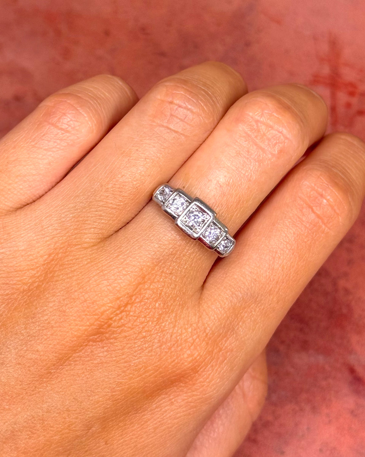 Bague Art-Déco Diamants 0.50 carat "Annie"