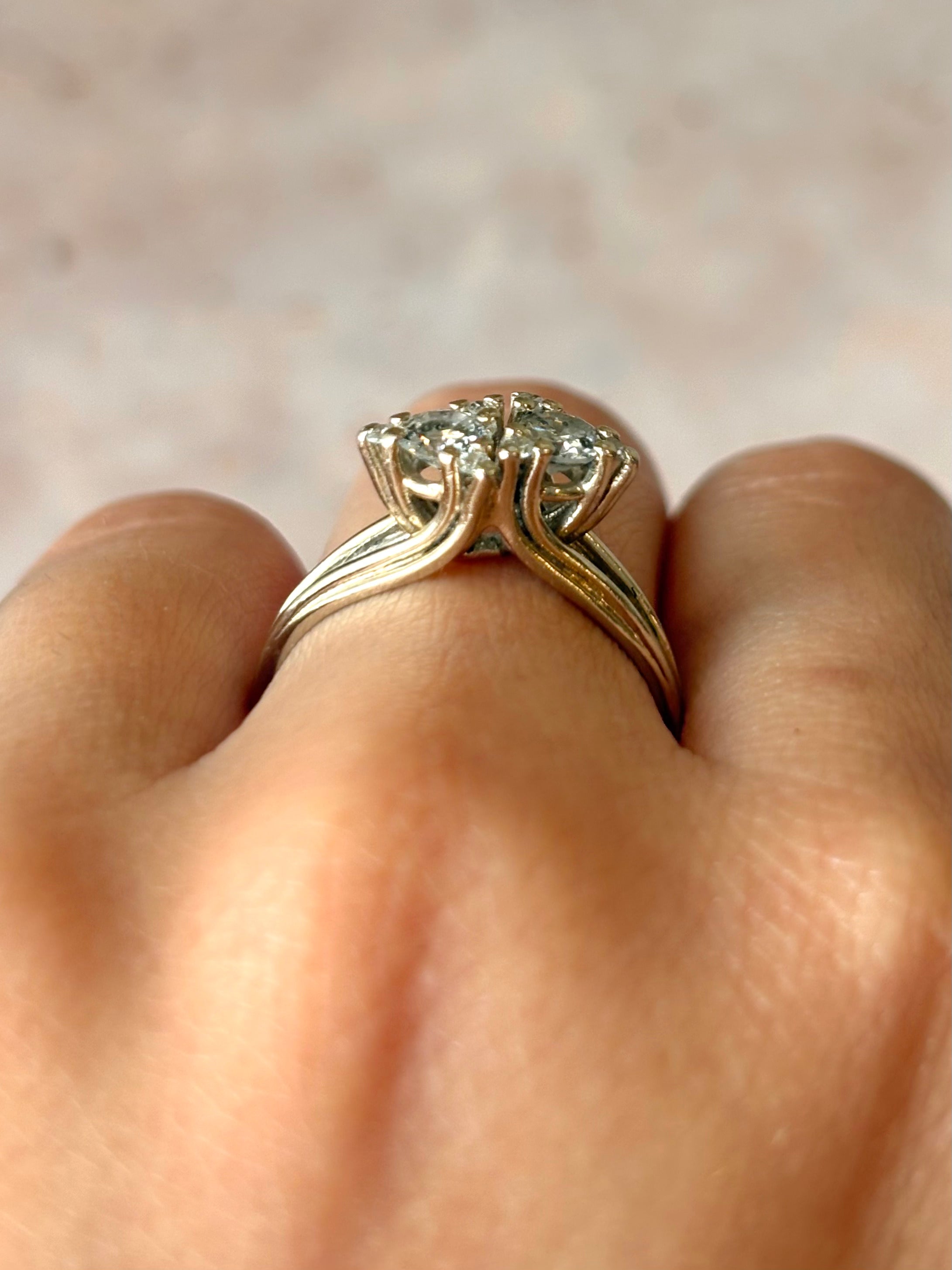 Anillo Toi & Moi Diamantes 0,66 quilates "Alessia"