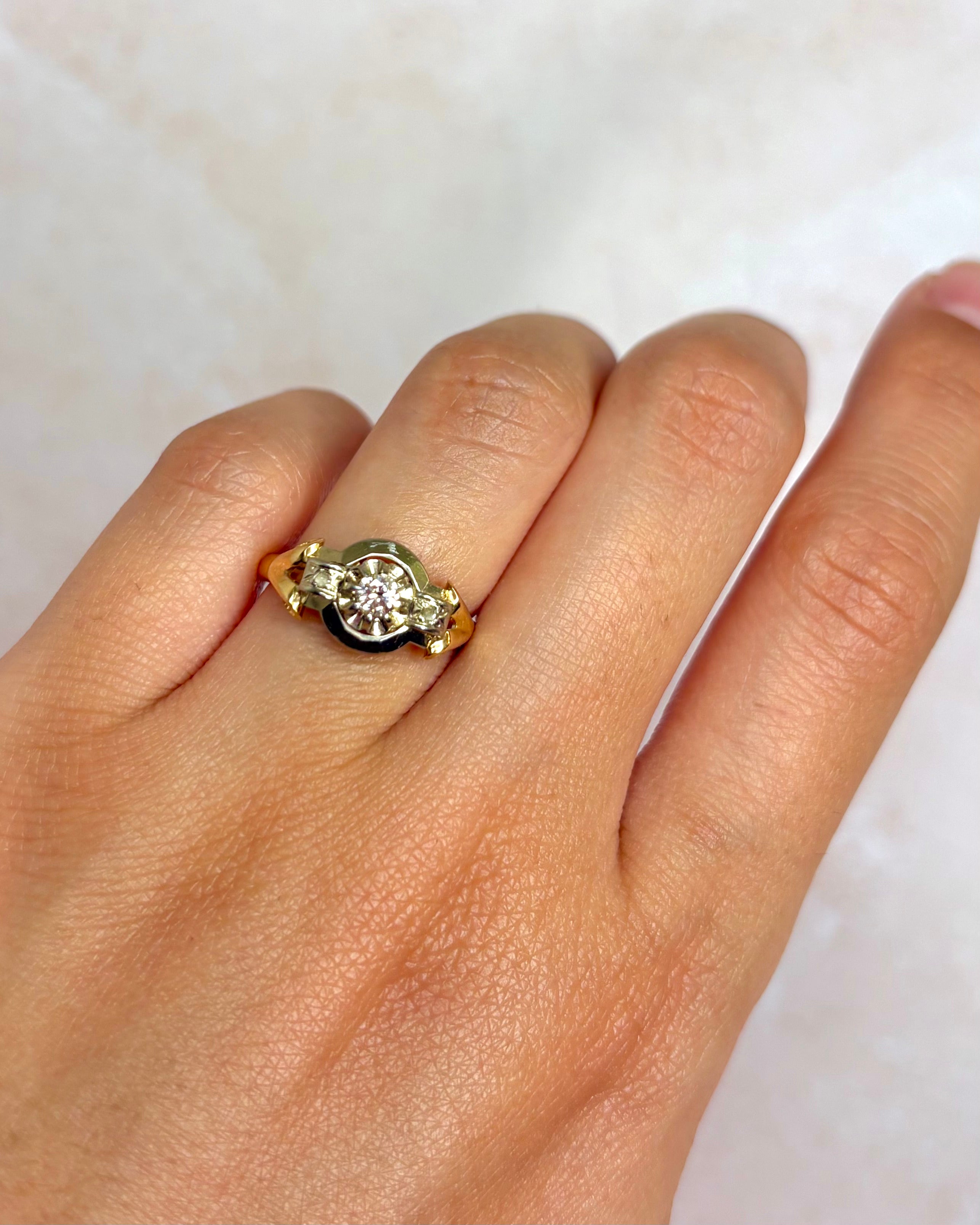 Bague Art-Déco Diamants "Serena"
