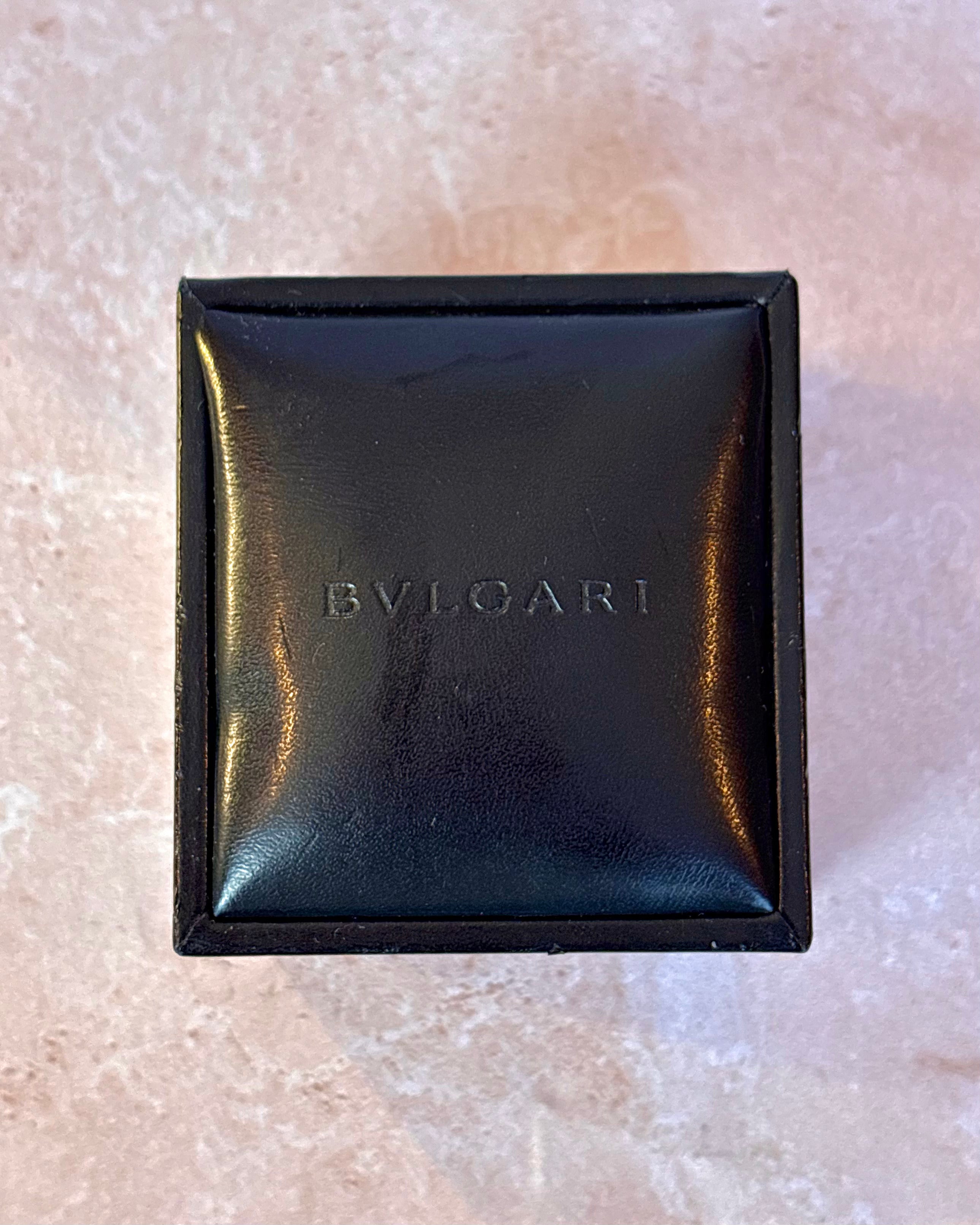 Anillo Jonc Bulgari Oro Rosa y Cerámica "B.zero1"