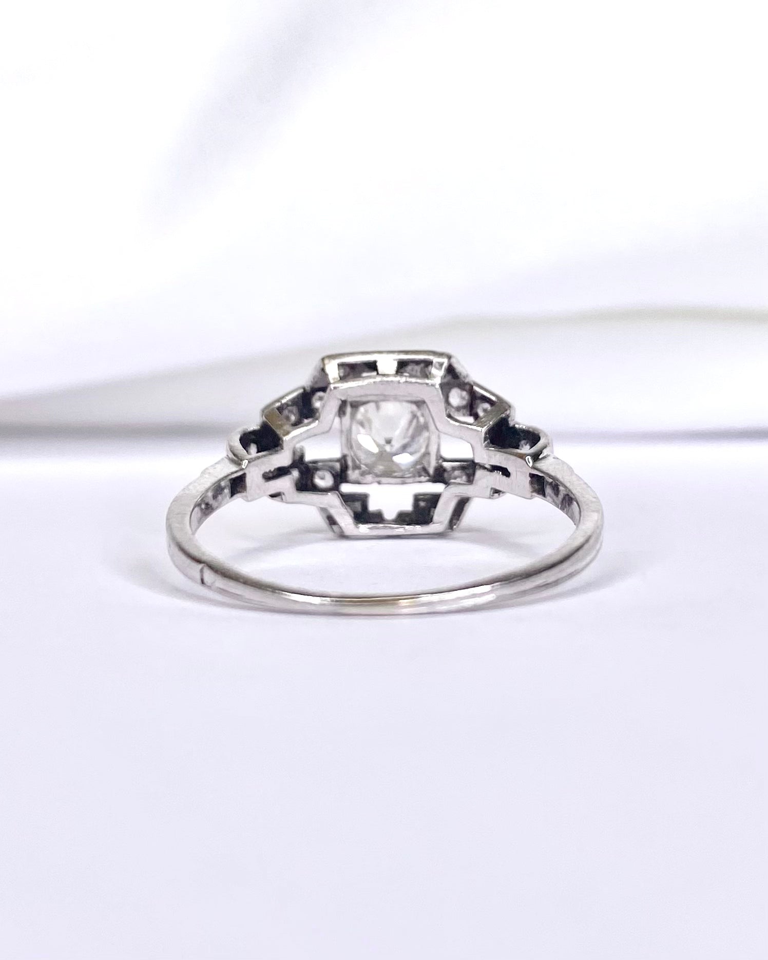 Bague Art Déco Diamants 0.47 carat "Eliane" - Elliade Paris