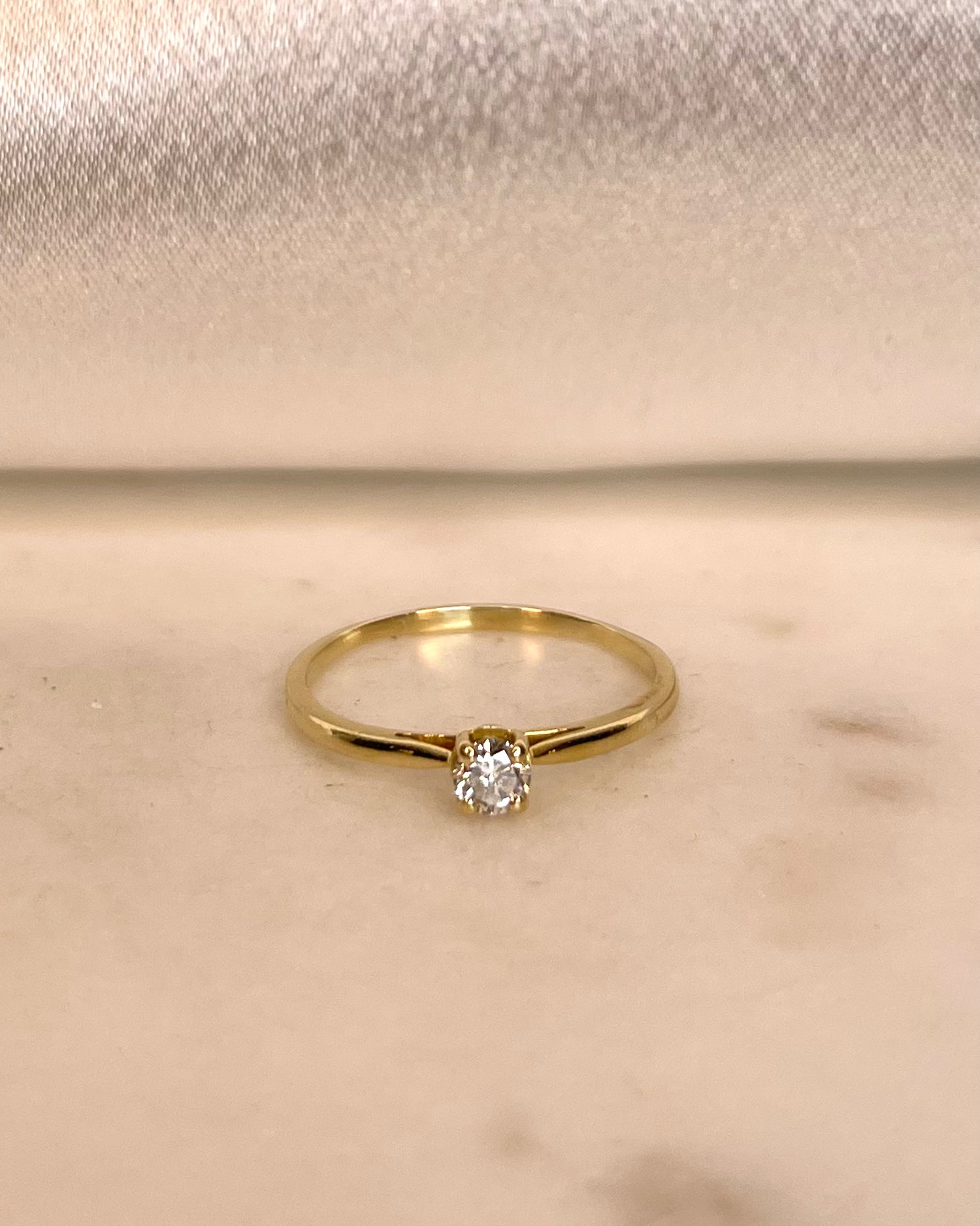 Bague Solitaire Diamant 0.20 carat “Violette”