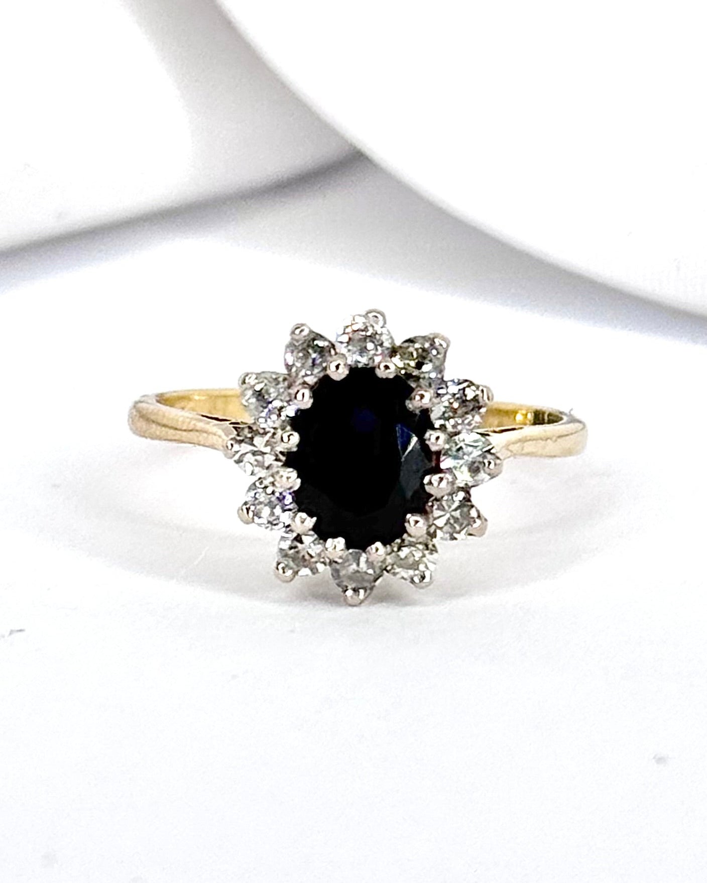 Bague Marguerite Saphir 1 carat & Diamants 0.48 carat "Sofia"