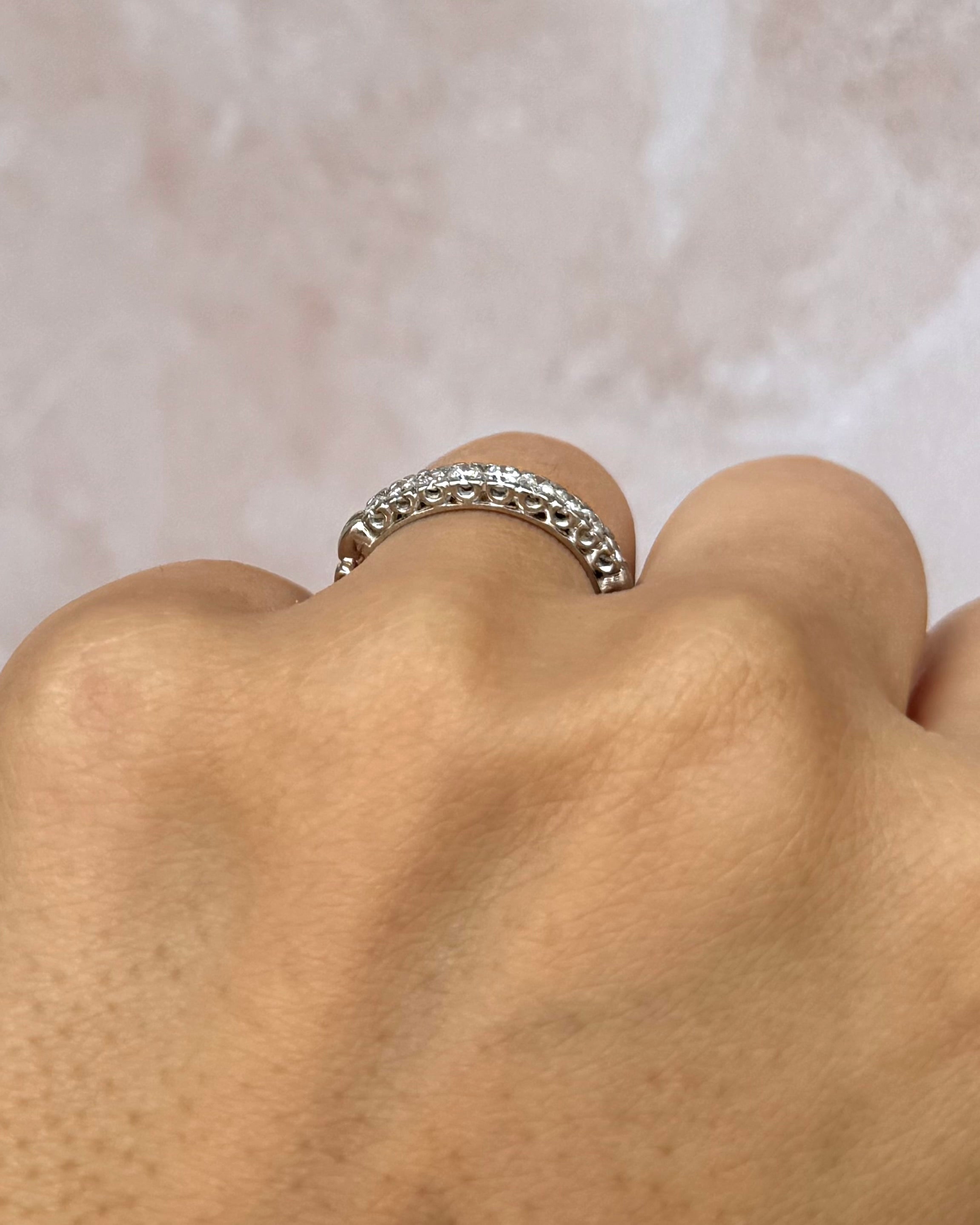 Demi-alliance Diamants 0.36 carat 2.9mm "Stellie"