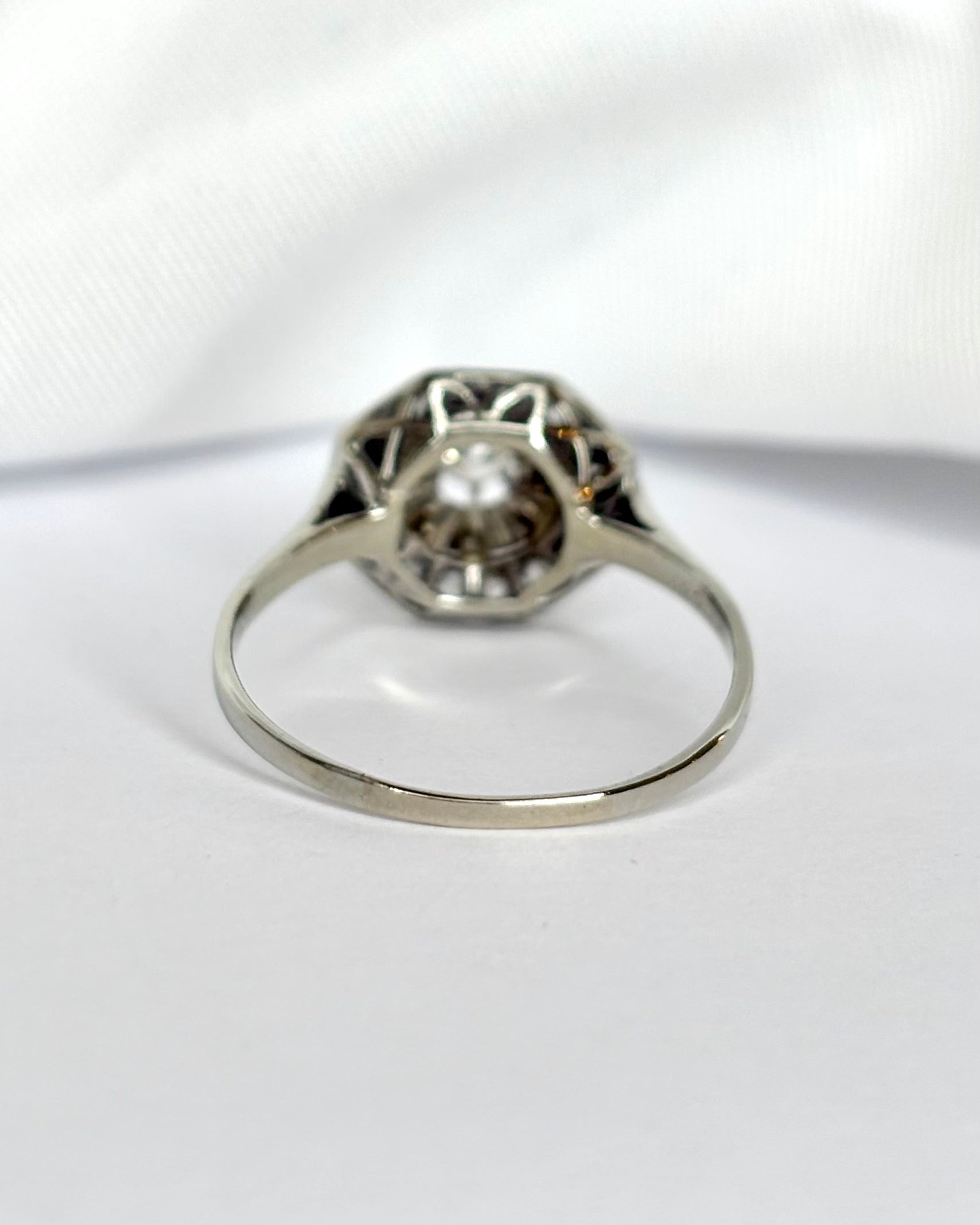 Bague Art-Déco Diamants 0.35 carat "Virginie"