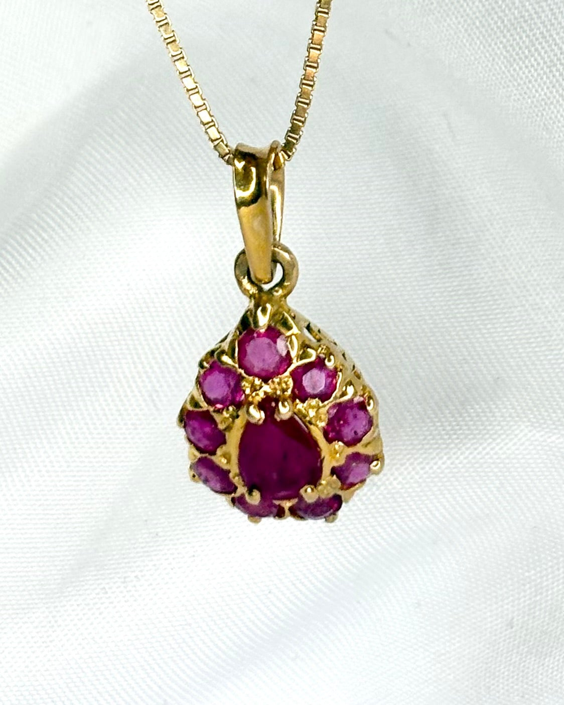Pendentif Poire Rubis 1.65 carat "Noé"