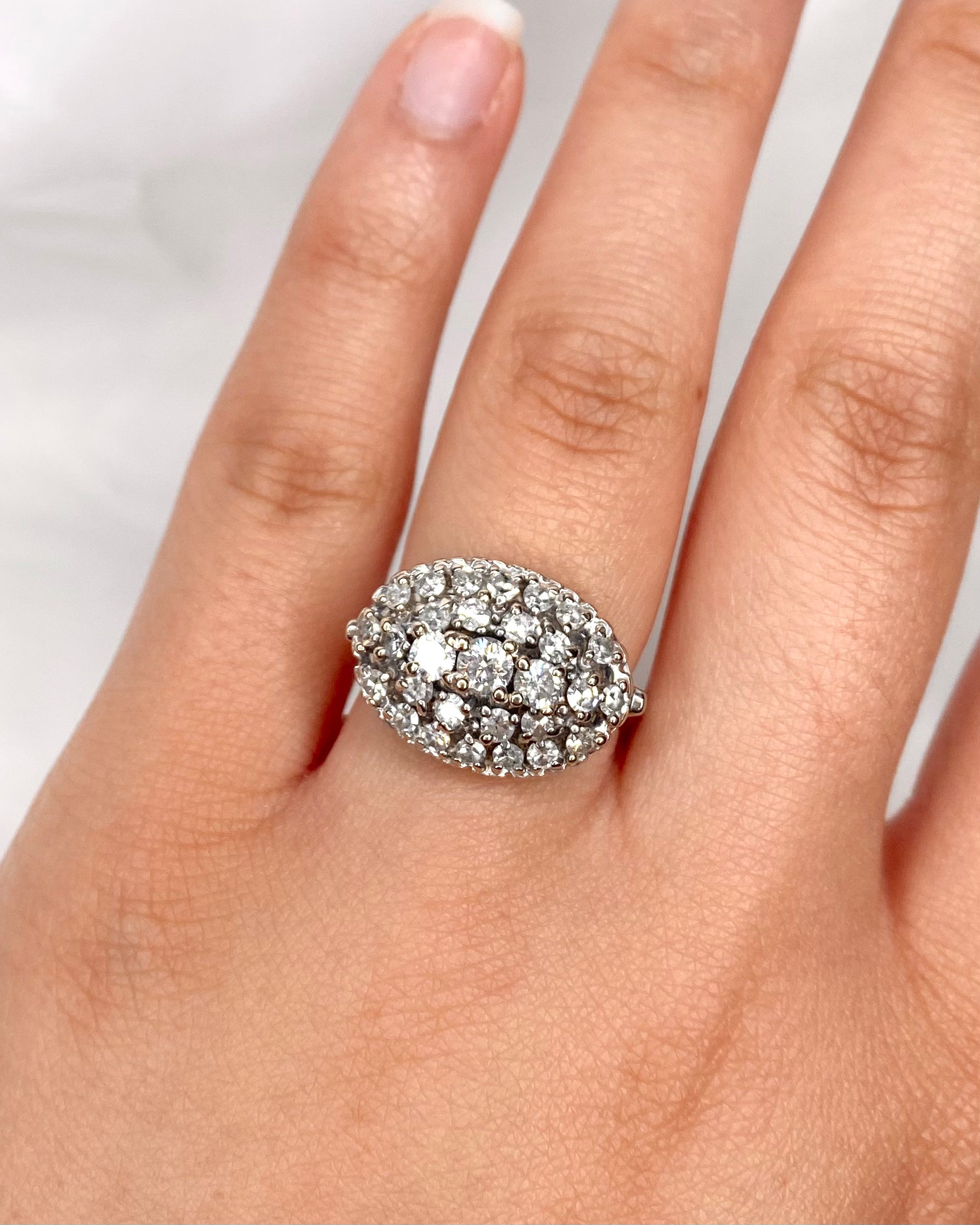 Bague Boule Diamants 1.65 carat "Emmy" - Elliade Paris