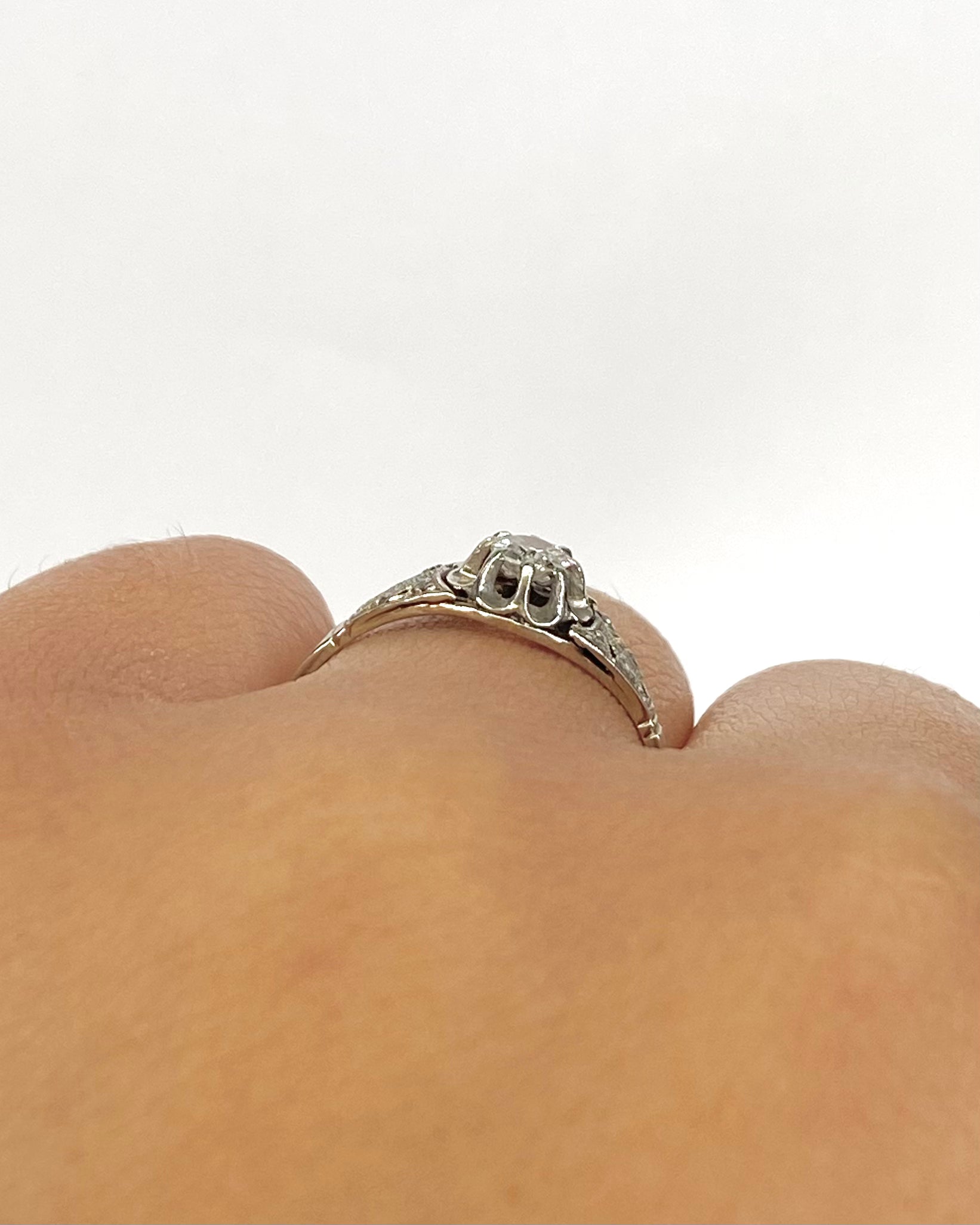 Bague Art-Déco Diamants 0.21 carat "Guillia" - Elliade Paris