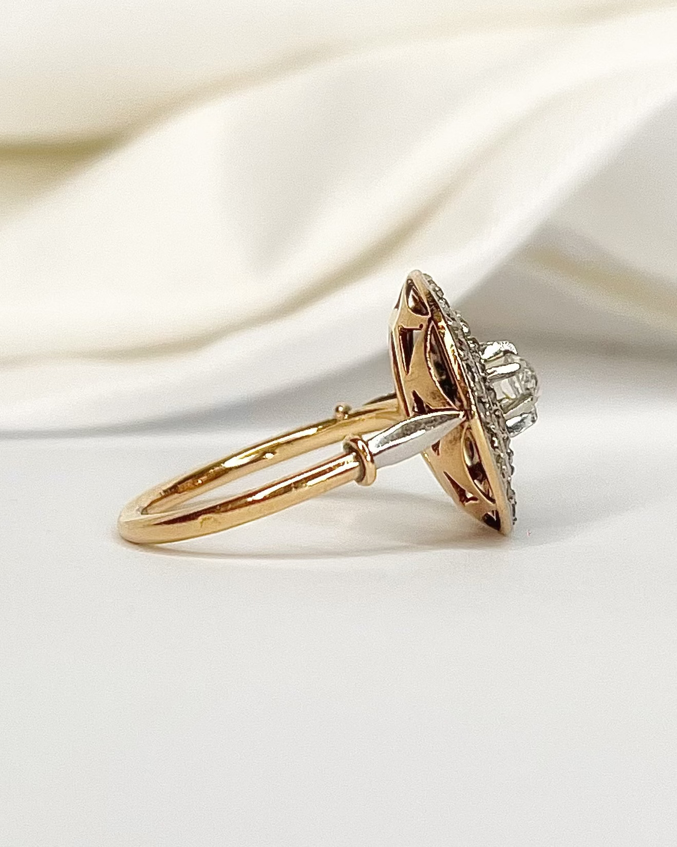 Bague Art-Déco 41 Diamants "Raylee" - Elliade Paris