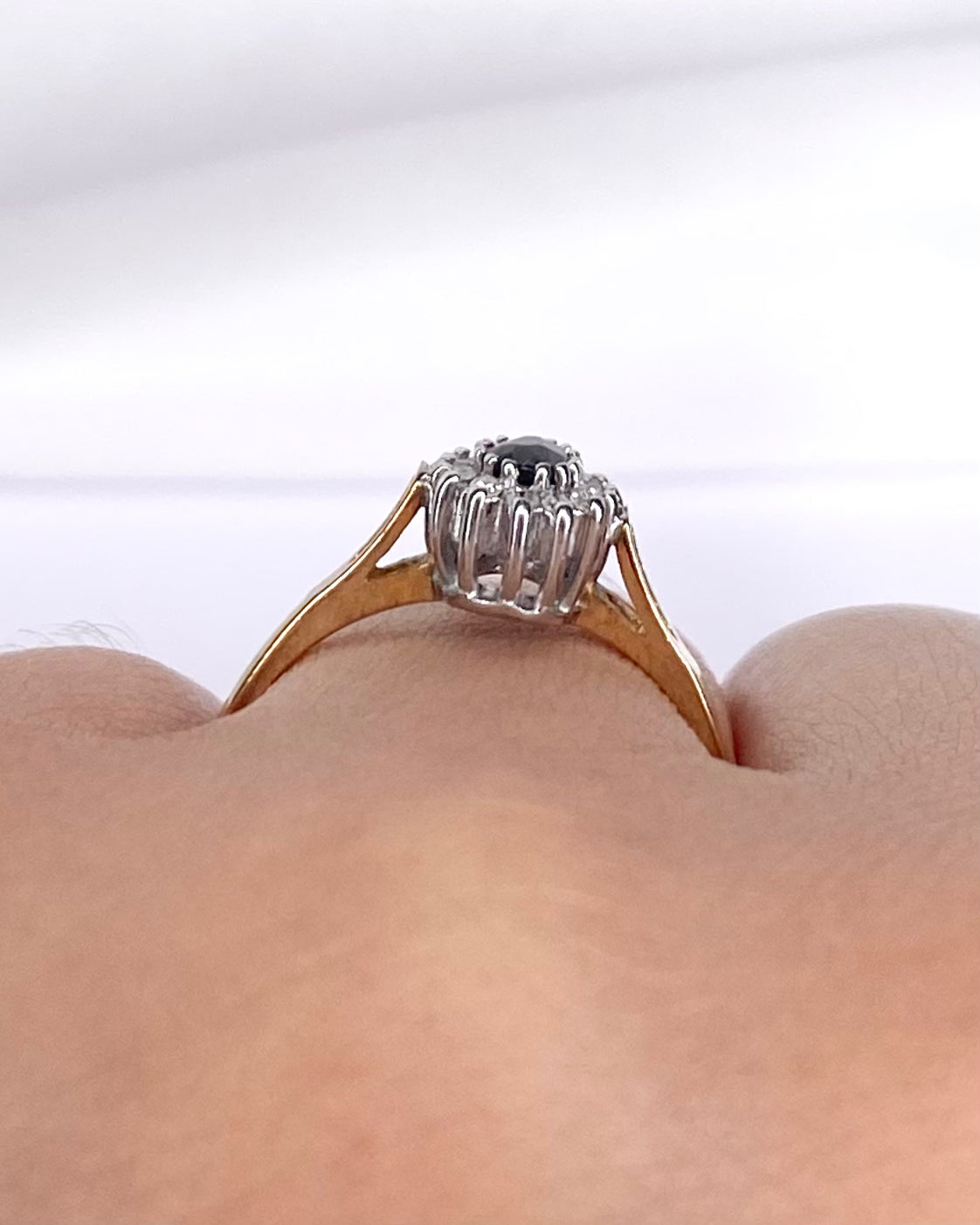 Bague Marguerite Saphir et Diamants "Livia" * - Lyon - Elliade Paris