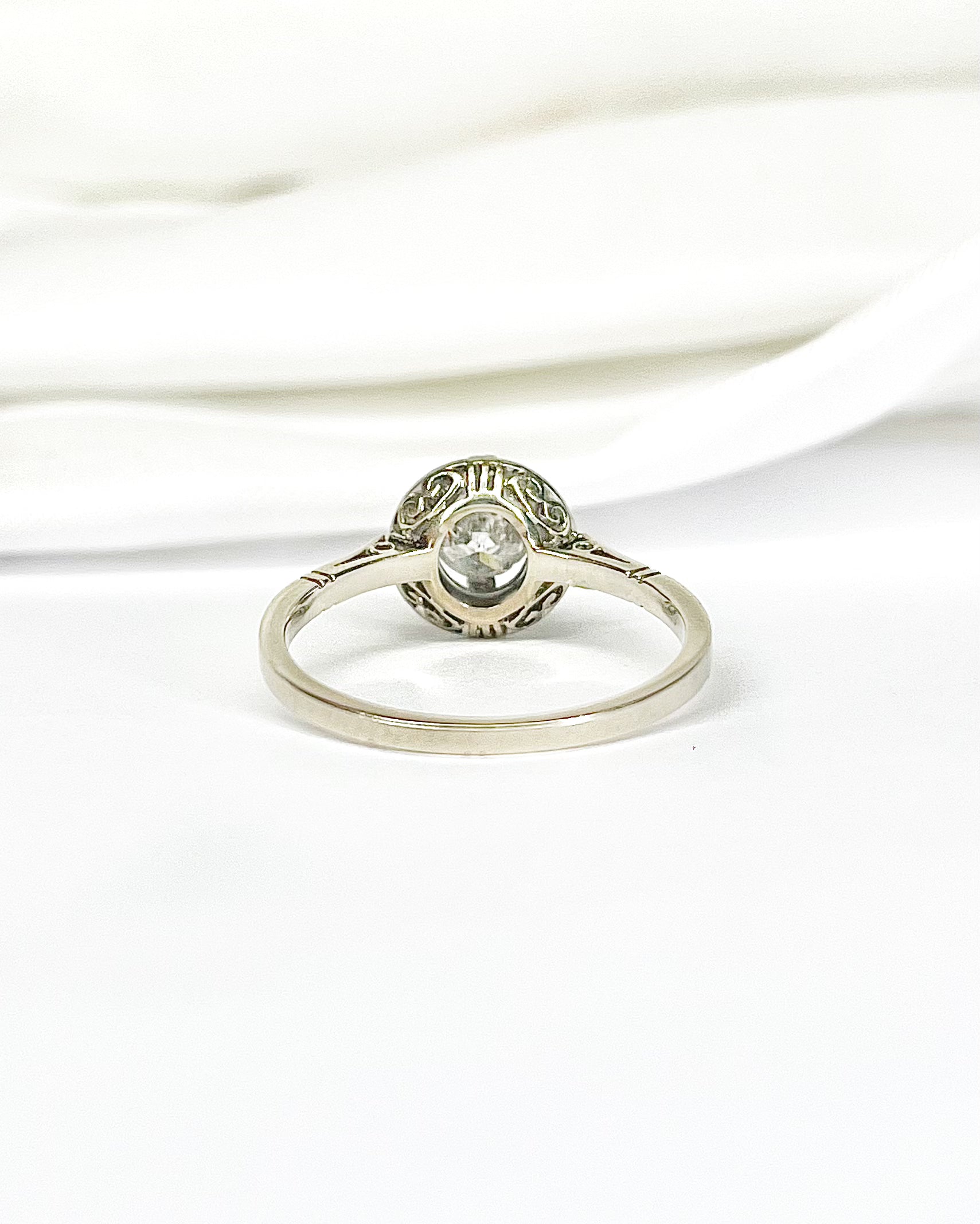Art Deco Diamond Ring 0.71 Carat "Emilie"