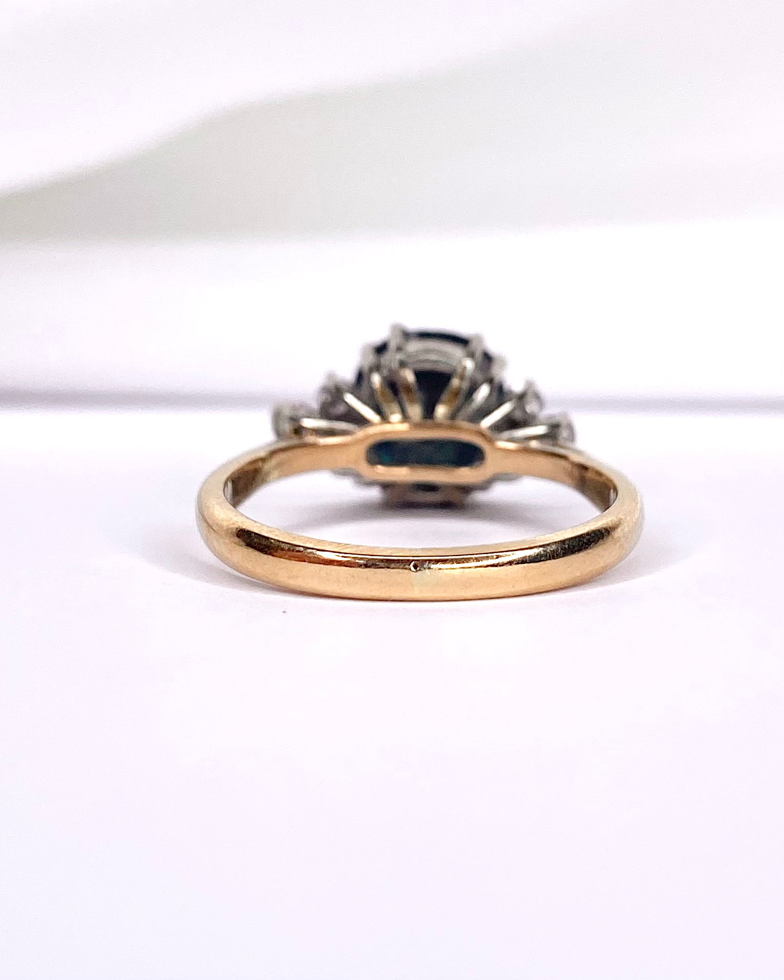 Bague trilogie saphir et diamants "Malory" - Lyon - Elliade Paris