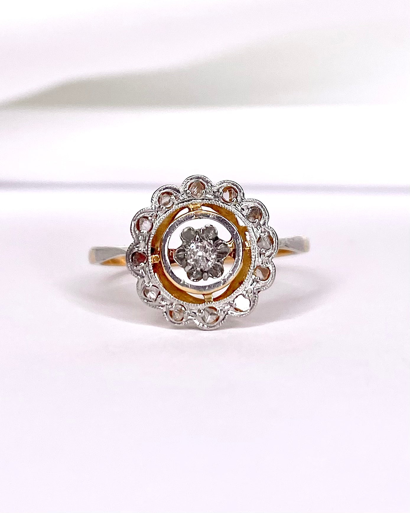 Bague Art-Déco 13 Diamants "Laurine" - Elliade Paris