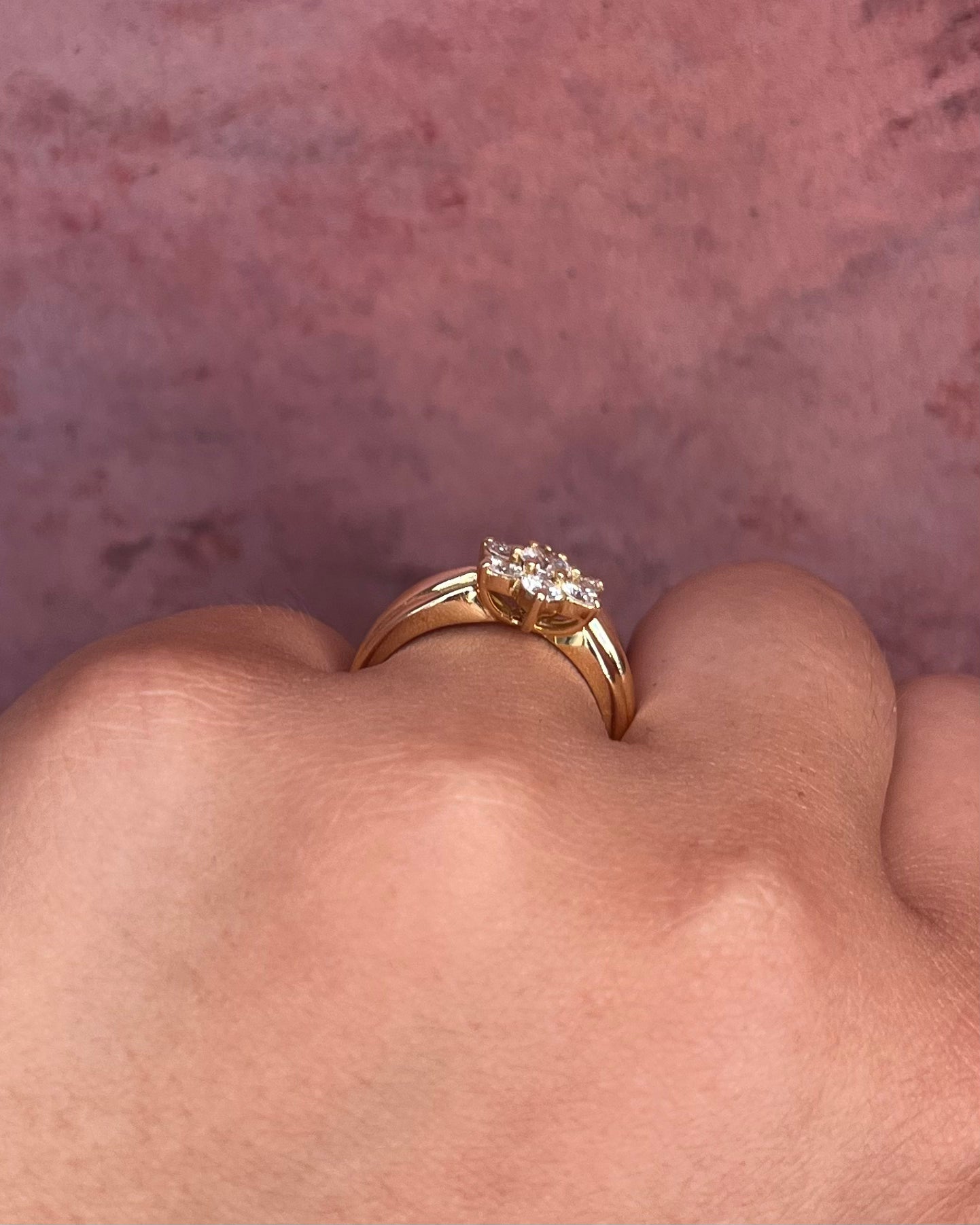 Bague Marguerite Diamants 0.72 carat "Anaïs"