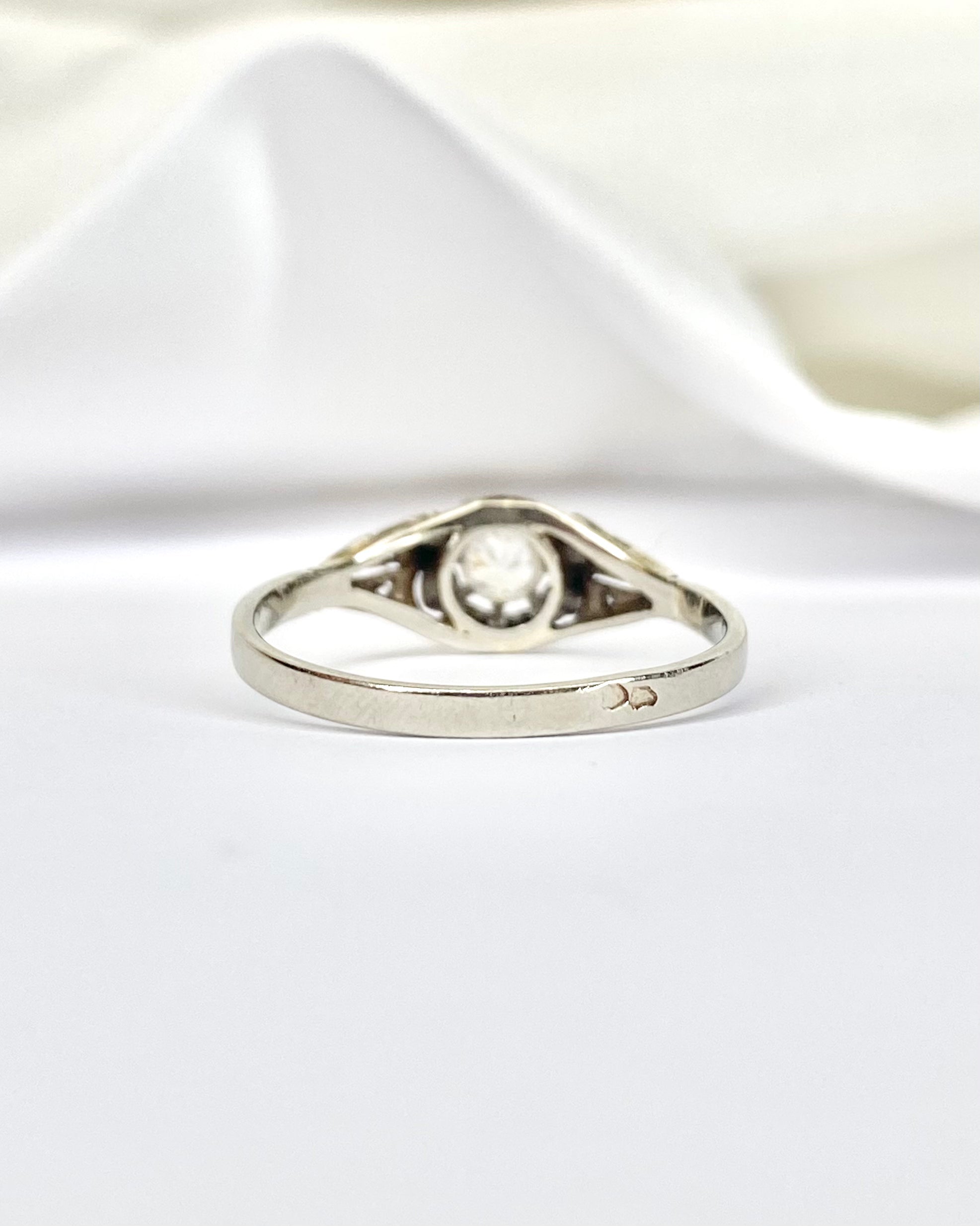 Bague Art-Déco Diamants 0.21 carat "Guillia" - Elliade Paris