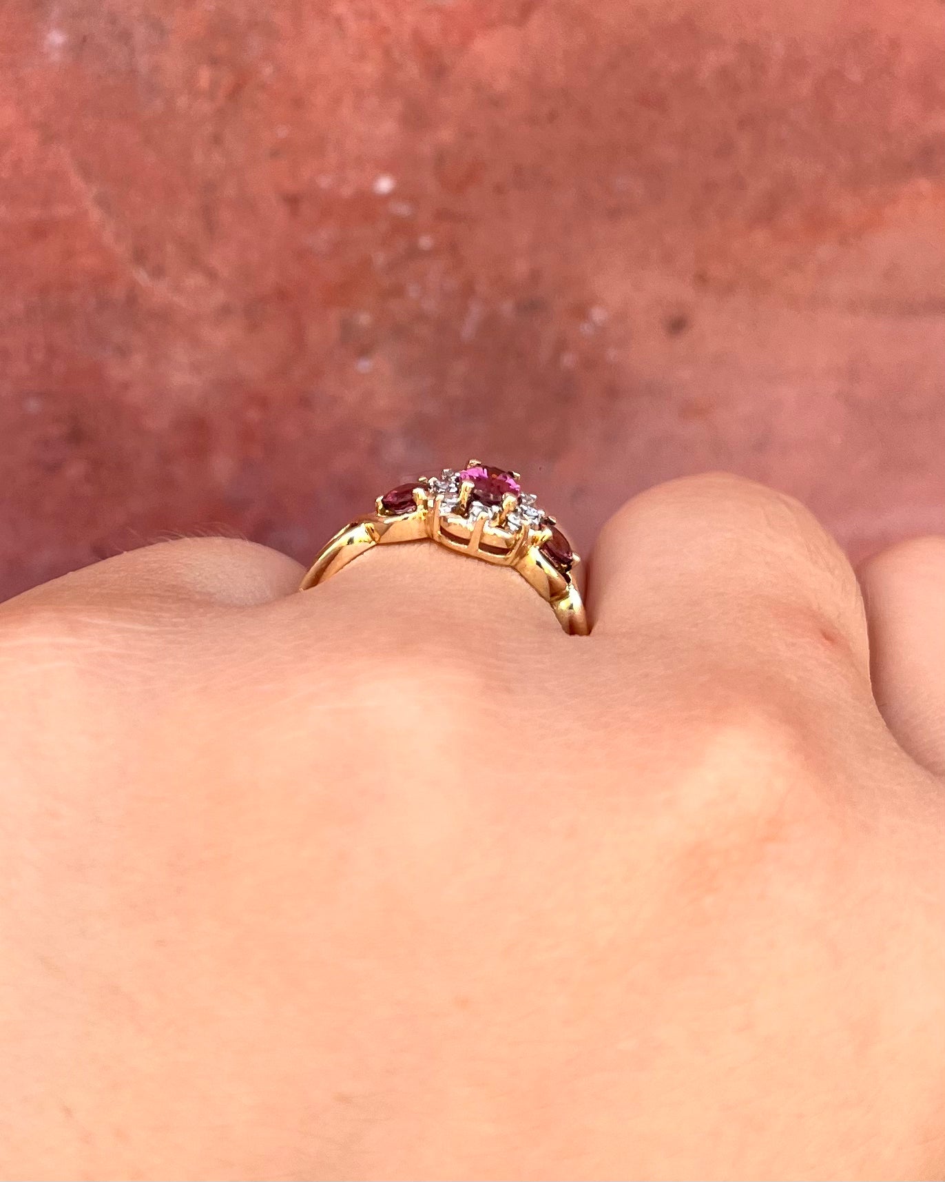 Bague Trilogie Tourmalines 0.71 carat & Diamants "Maéva"