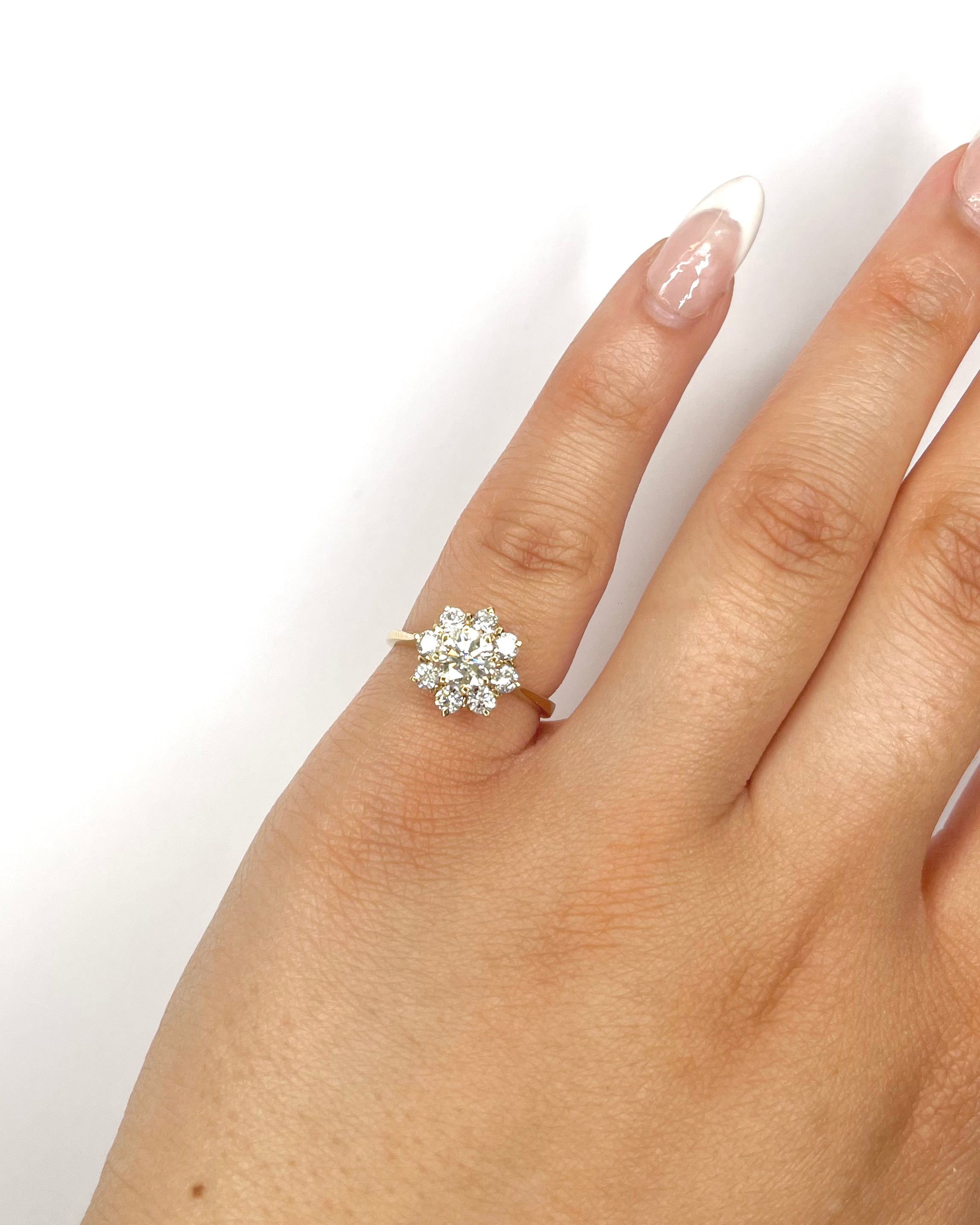 Bague Marguerite Diamants 1.20 carat "Louison"