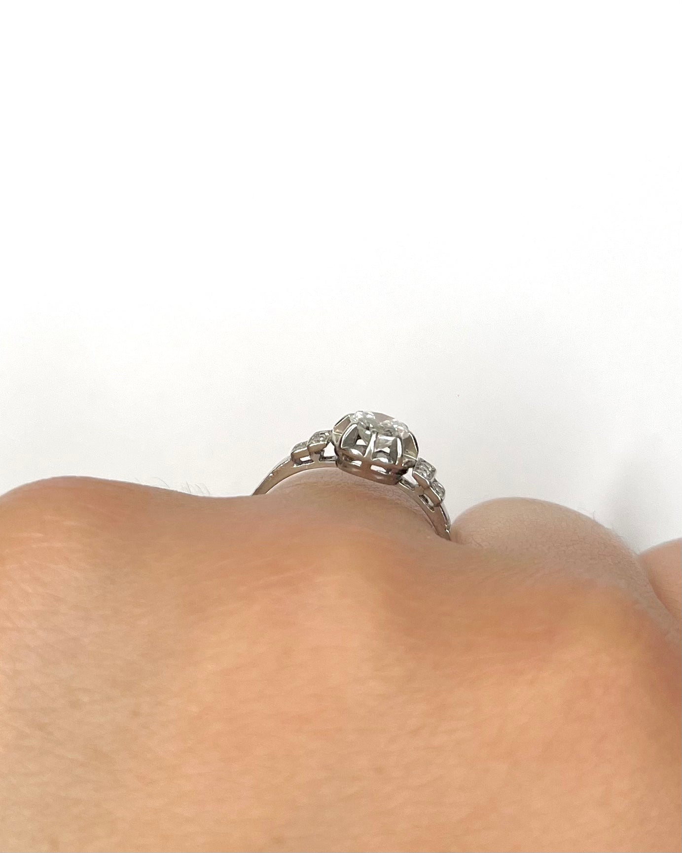 Bague Art-Déco Diamants 0.60 carat "Laurie" - Elliade Paris