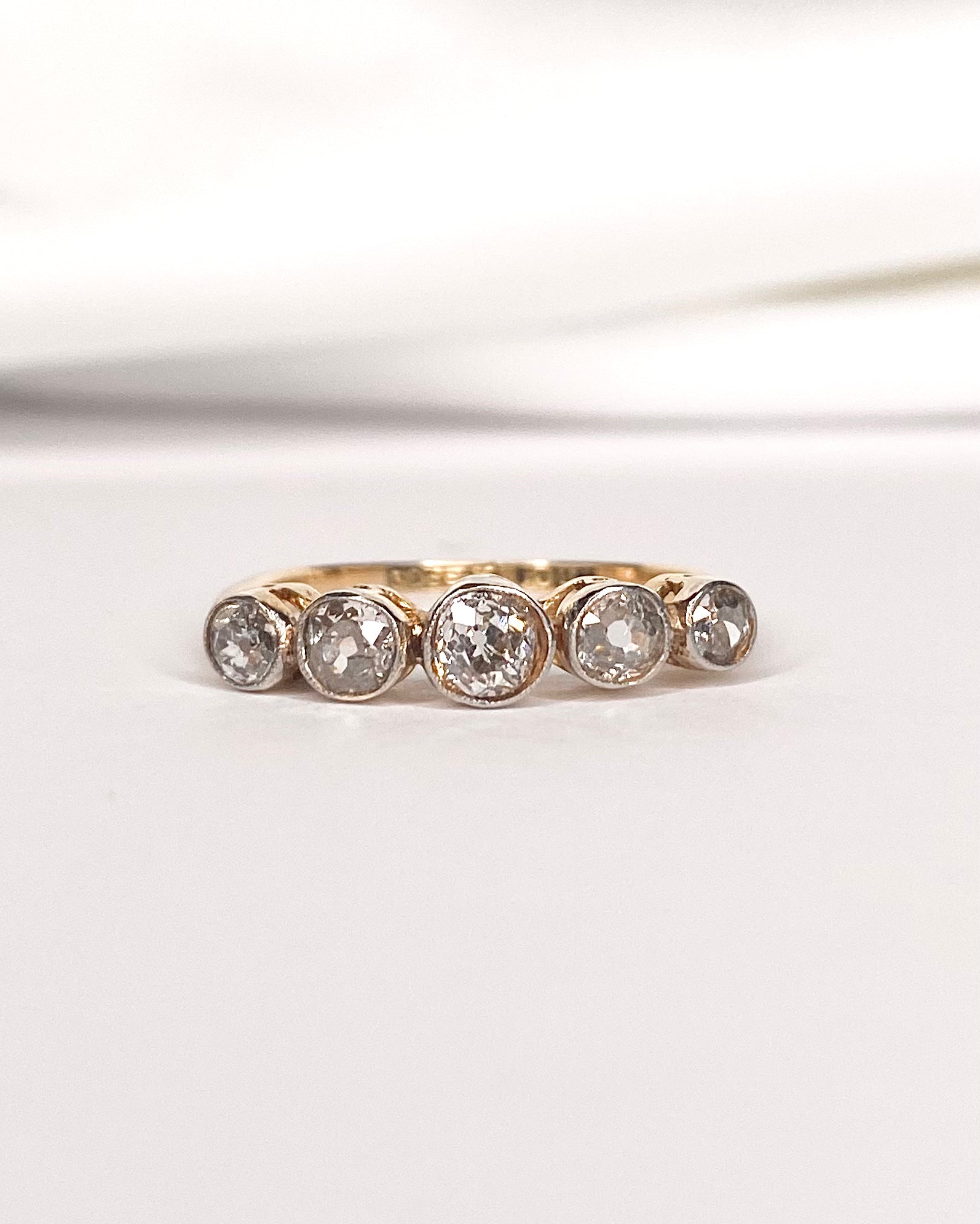Art Deco Diamond 0.70 Carat "Delila" Rivière Ring