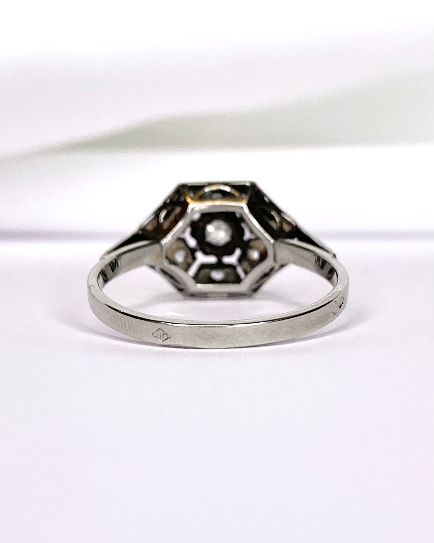 Bague Art-Déco 7 Diamants "Valeria" - Elliade Paris