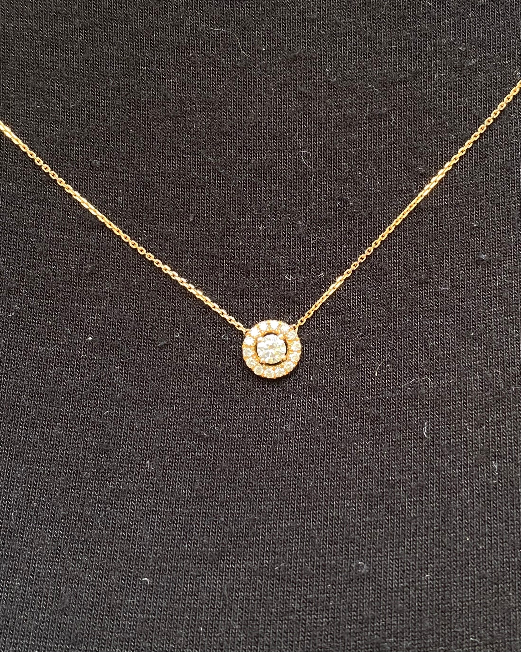 0.34 Carat Diamond Necklace "Océane"
