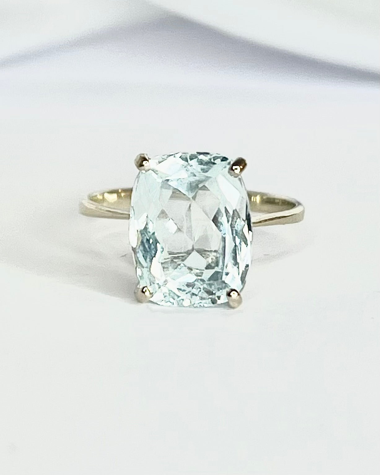 Bague Cocktail Aigue-Marine 3.65 carats "Stephanie"