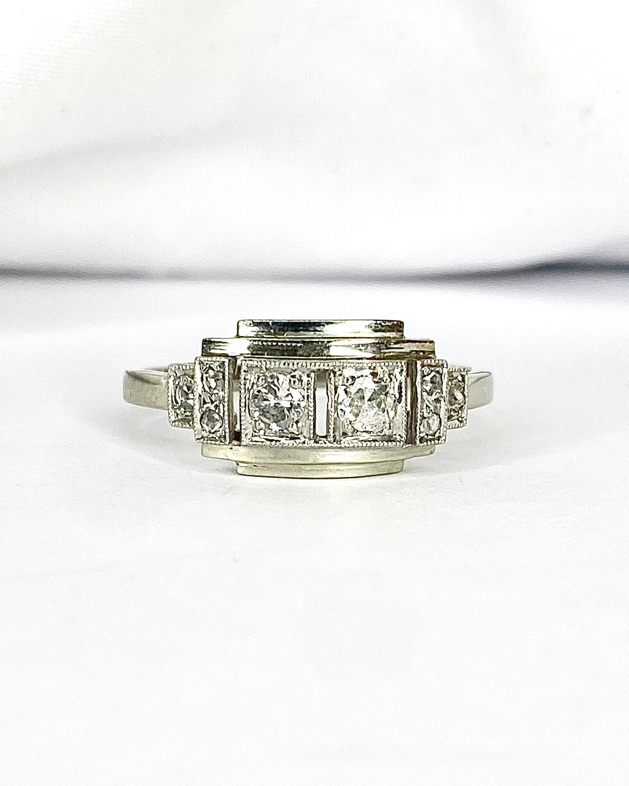 Art Deco Diamond Ring 0.23 Carat "Angelina"