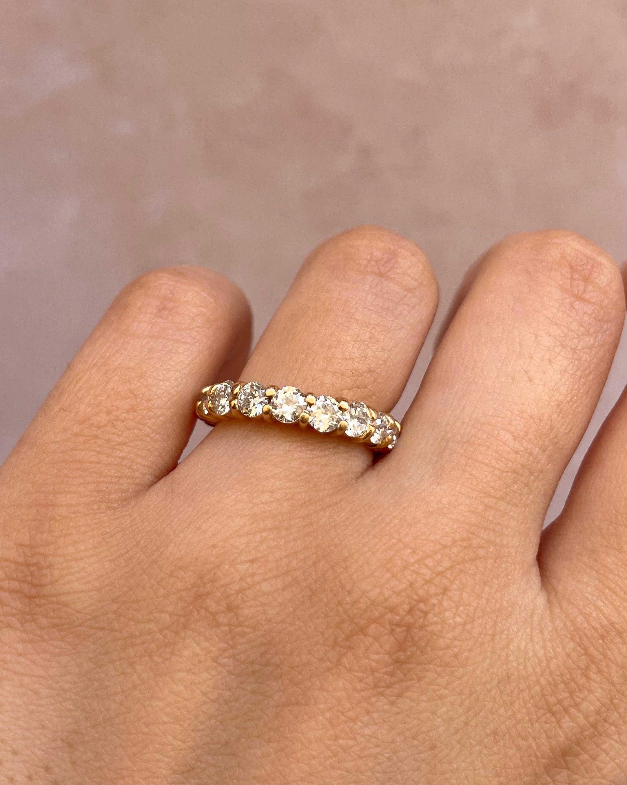 Demi-Alliance Diamants 1.76 carat "Corinne"