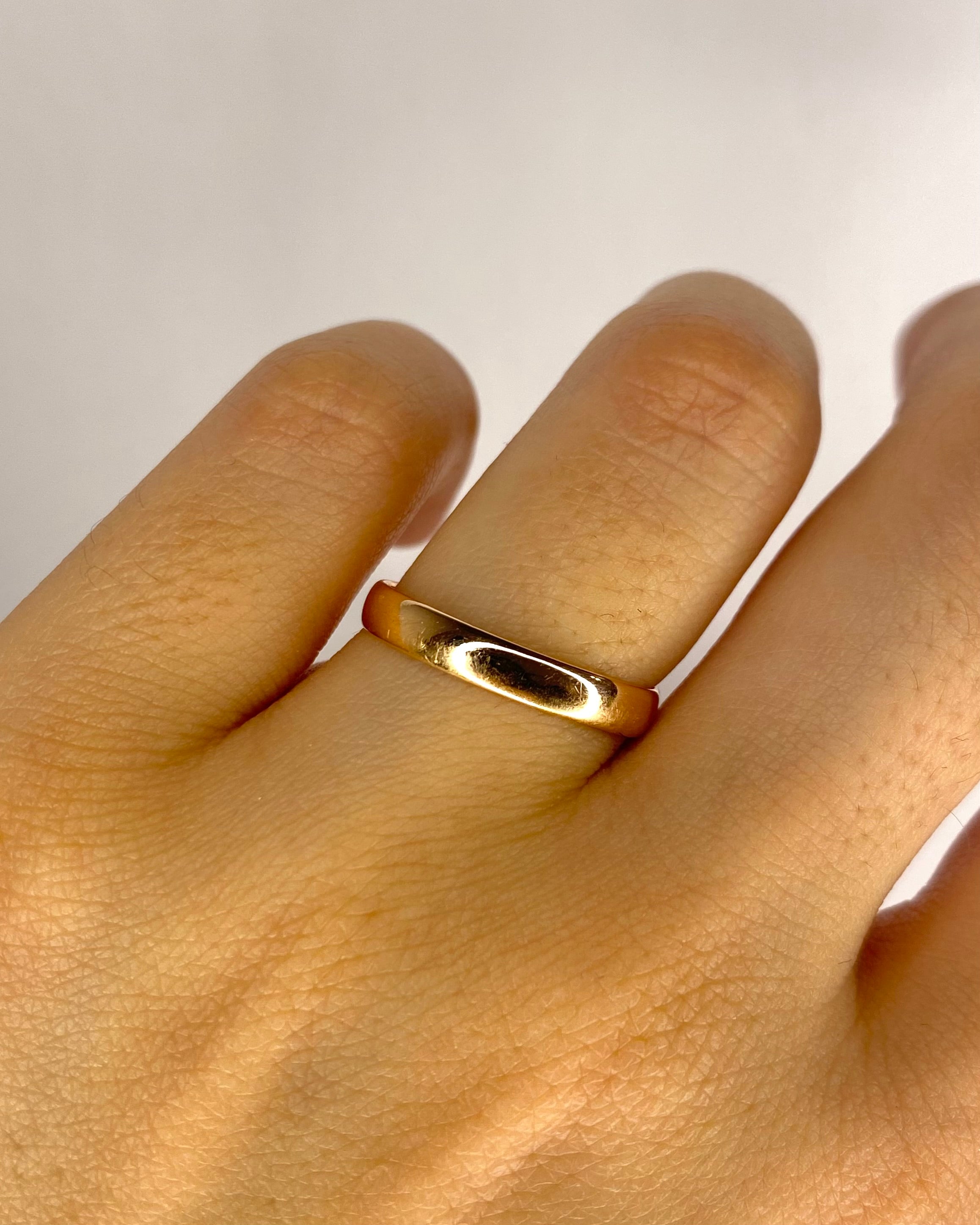 Bague Alliance Or Jaune 18 carats 3 mm "Dima"