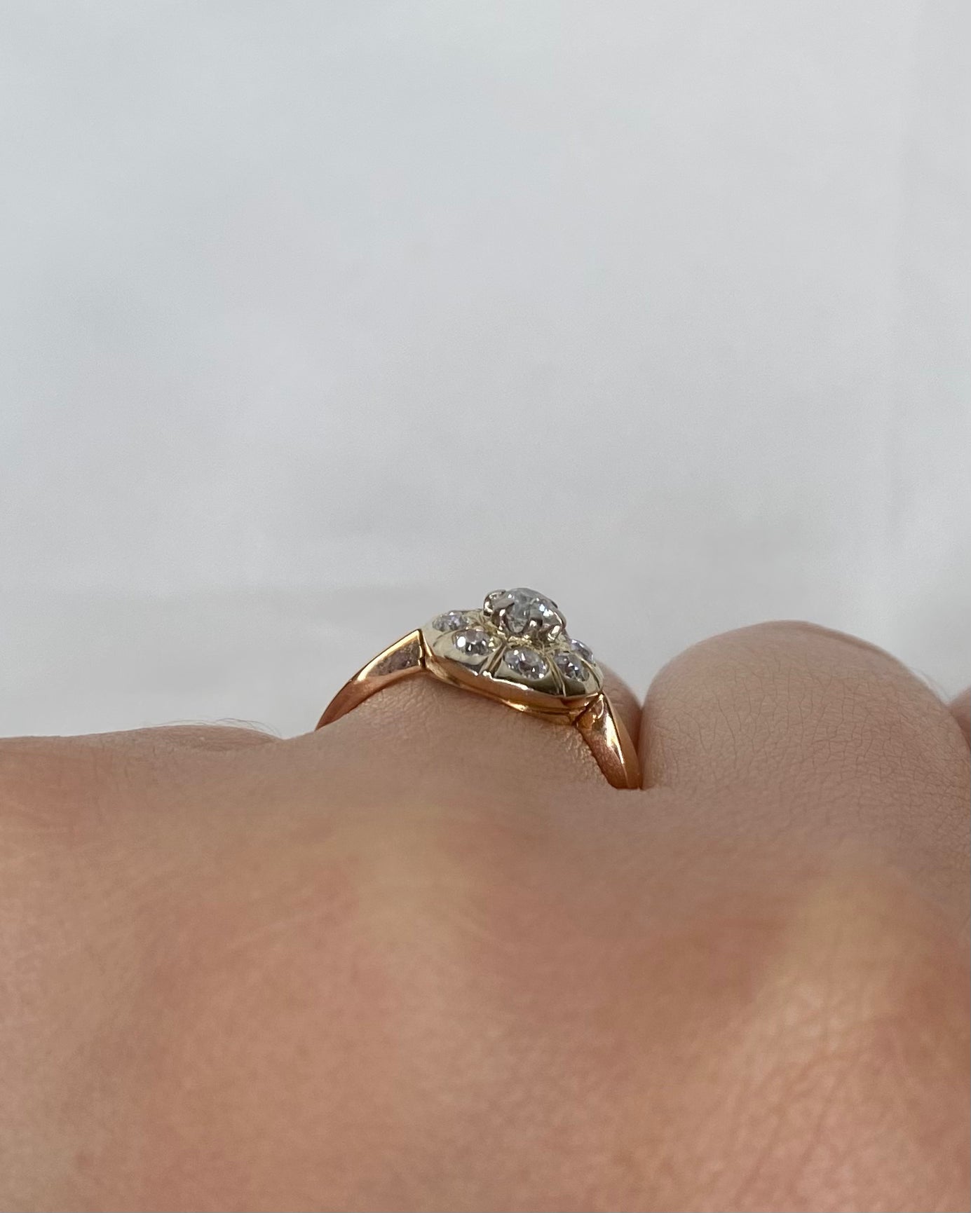 Bague Marguerite Art-Déco Diamants 0.70 carat "Sam"