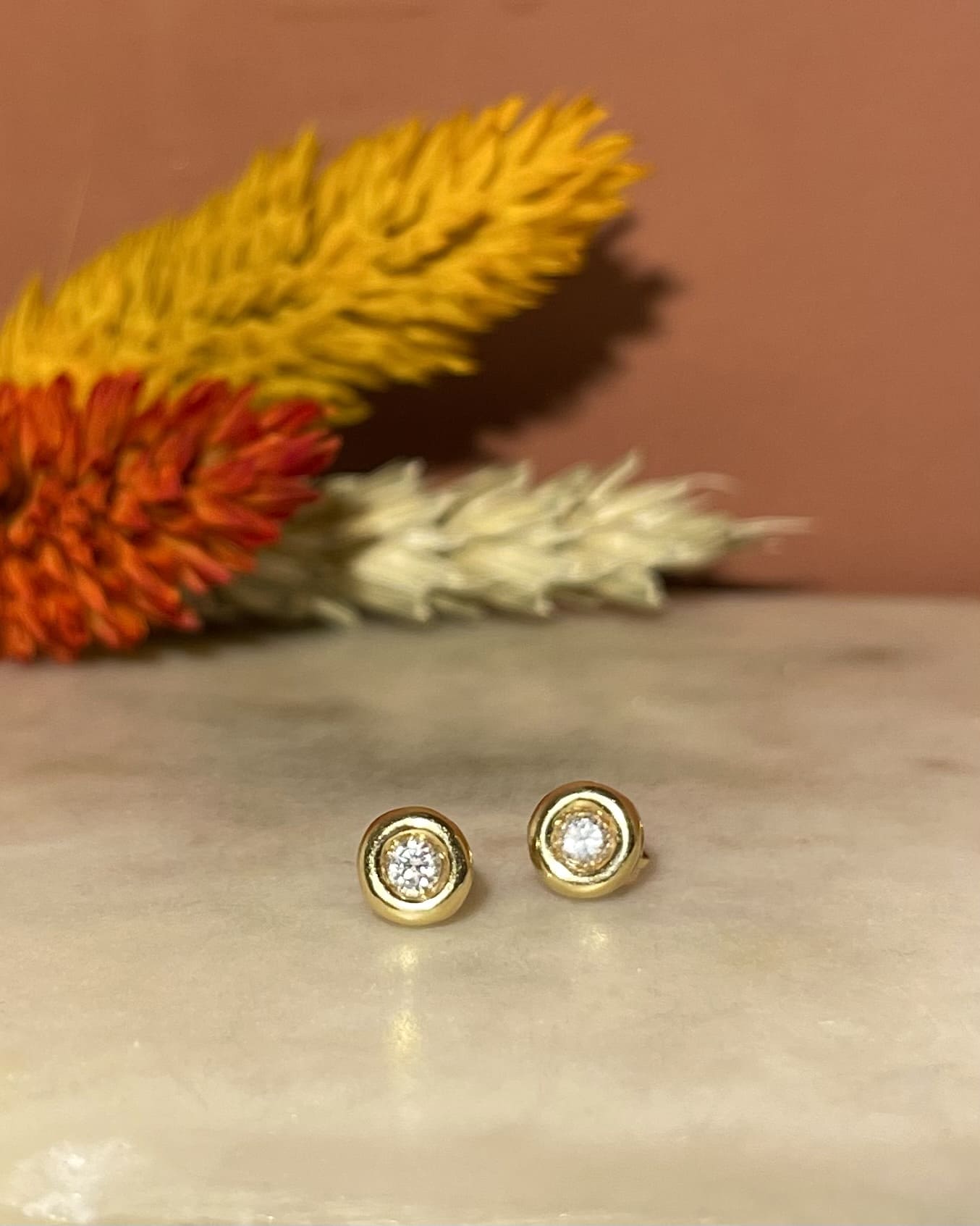 Pendientes vintage de diamantes "Grace"