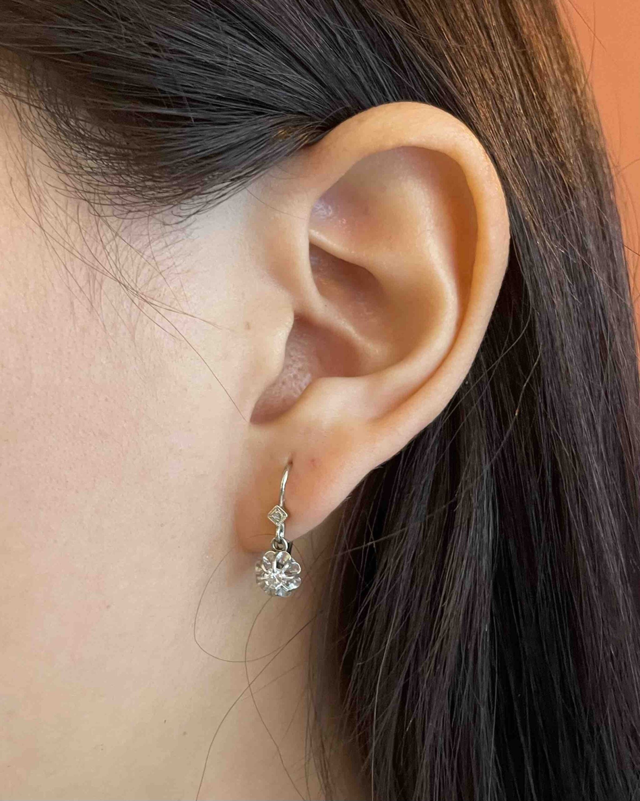 Dormeuses Diamants et Or "Ruth"