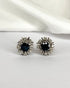 Boucles Marguerite Saphirs 1.56 carat & 16 Diamants "Esa" - Elliade Paris