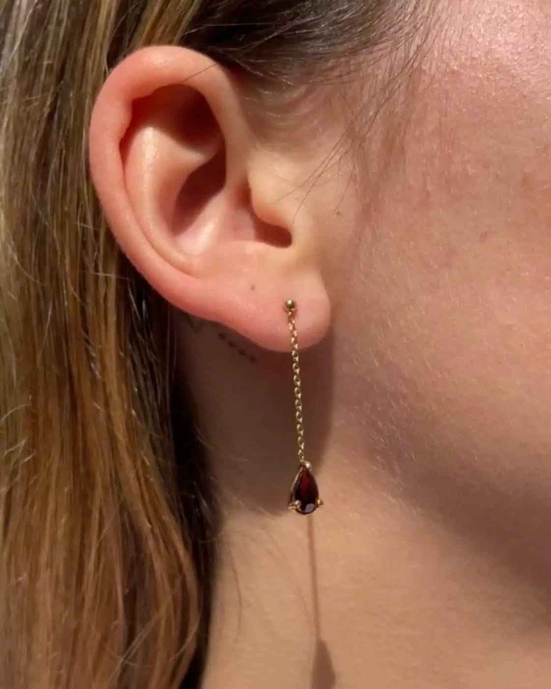 Boucles Pendantes Grenats 1.60 carat "Blair"