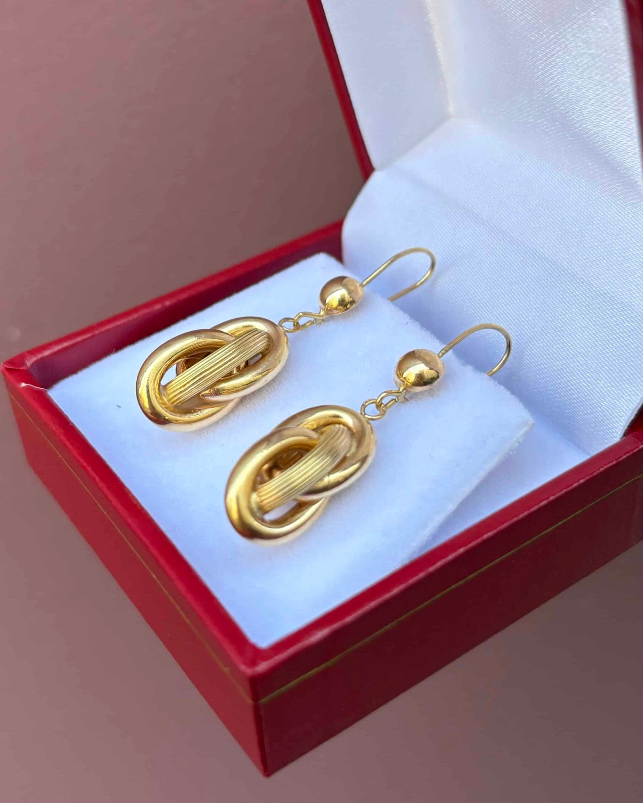 Dormeuses Vintage Or jaune 18 carats "Jolina" - Elliade Paris