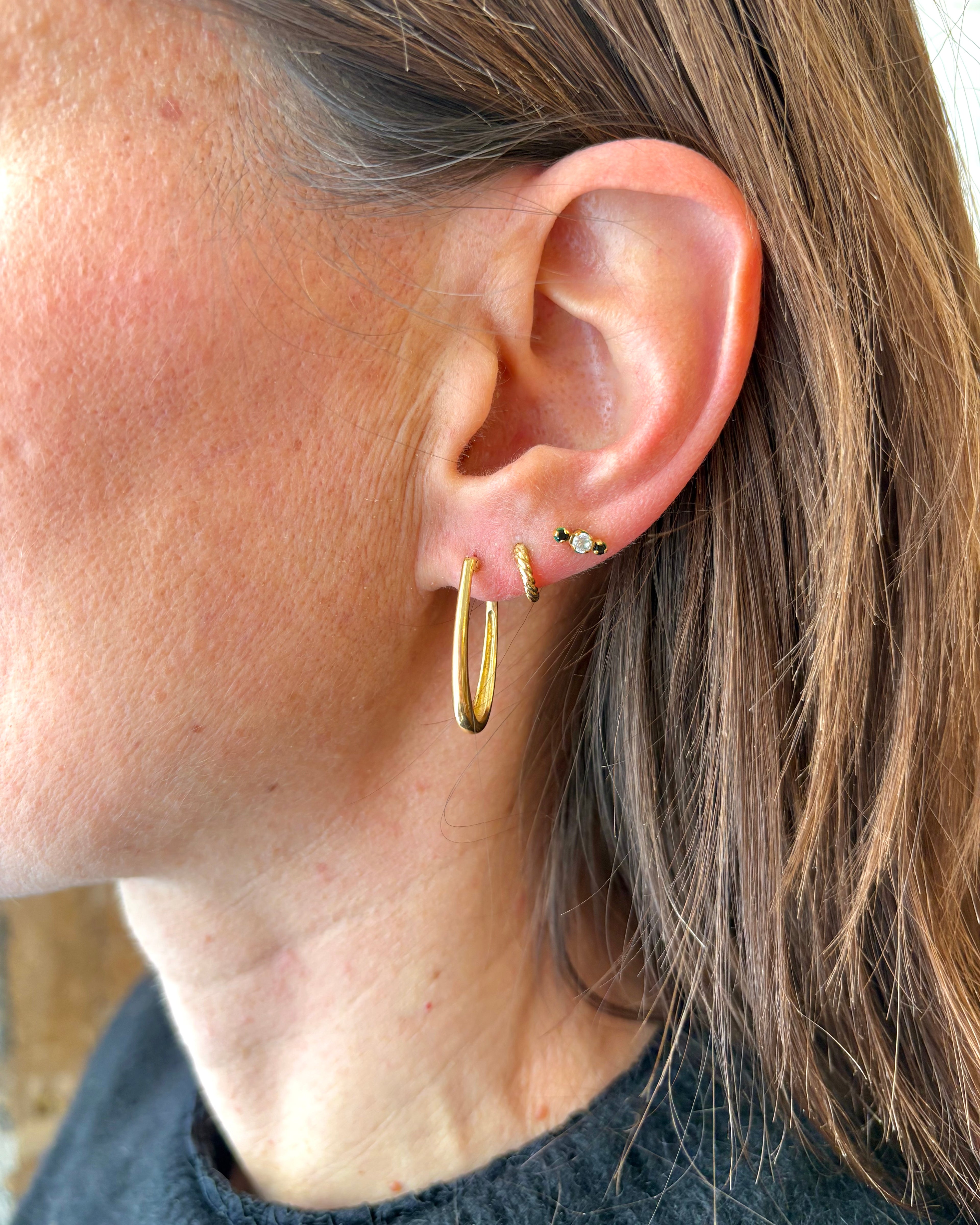 Créoles Or Jaune 18 carats 2,87g "Lois"