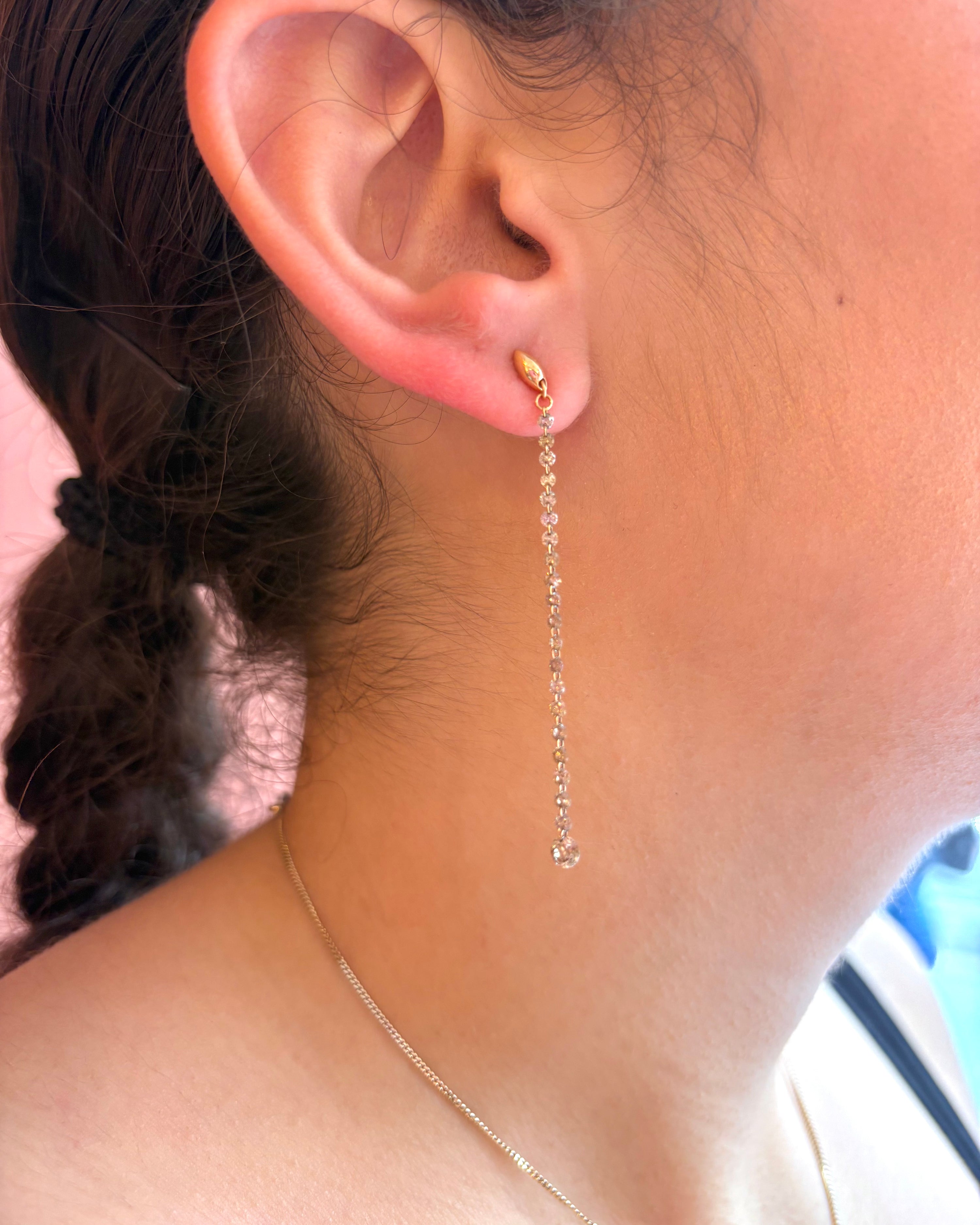 Pendientes colgantes con diamantes de 0,76 quilates "Nina"