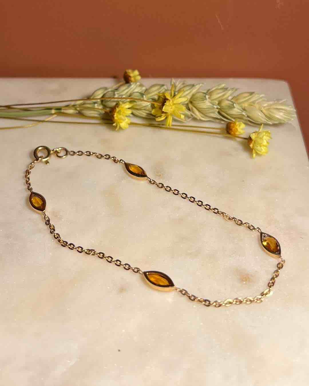 Bracelet Citrines "Valentina" - Elliade Paris