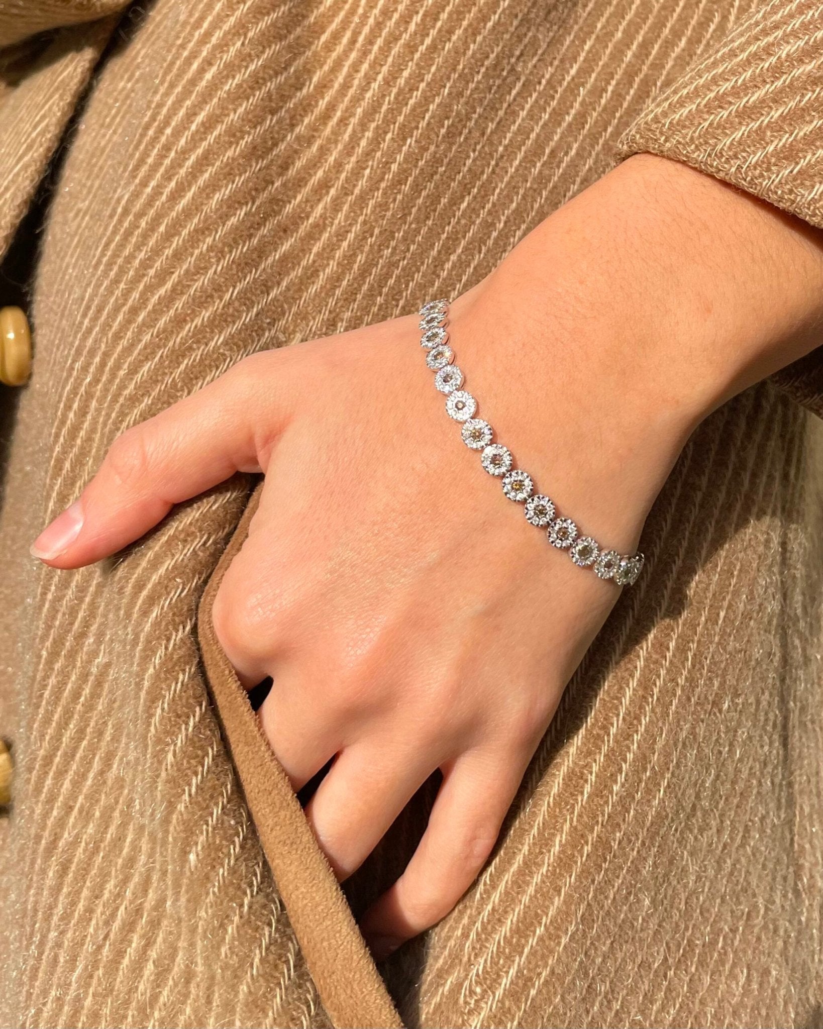 Bracelet Rivière Vintage 261 Diamants "Emory" - Elliade Paris